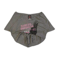 1682 Harley Davidson Women's Bedazzled Eagle Graphic Short Sleeve T Shirt Grey 2XL
