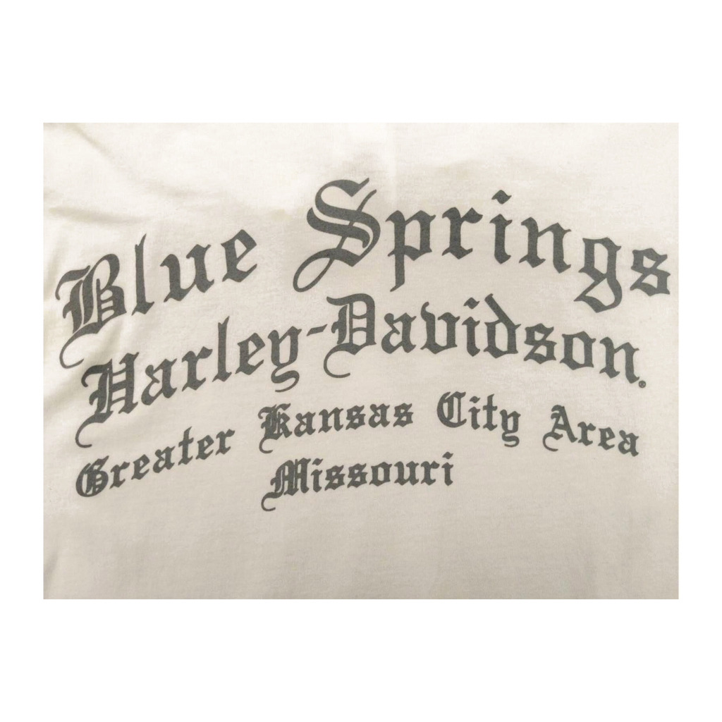 1596 Harley Davidson Women's Eagle Graphic Short Sleeve T Shirt White M