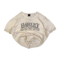 1592 Harley Davidson Women's Vintage Logo Lace Trim Short Sleeve T Shirt White 2XL