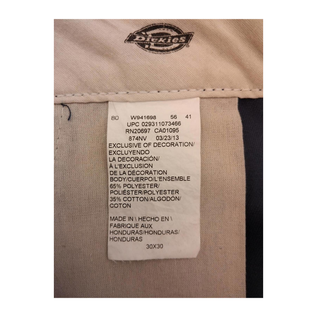 2309 Dickies 874 Original Fit Straight Leg Trouser Navy W30 L29