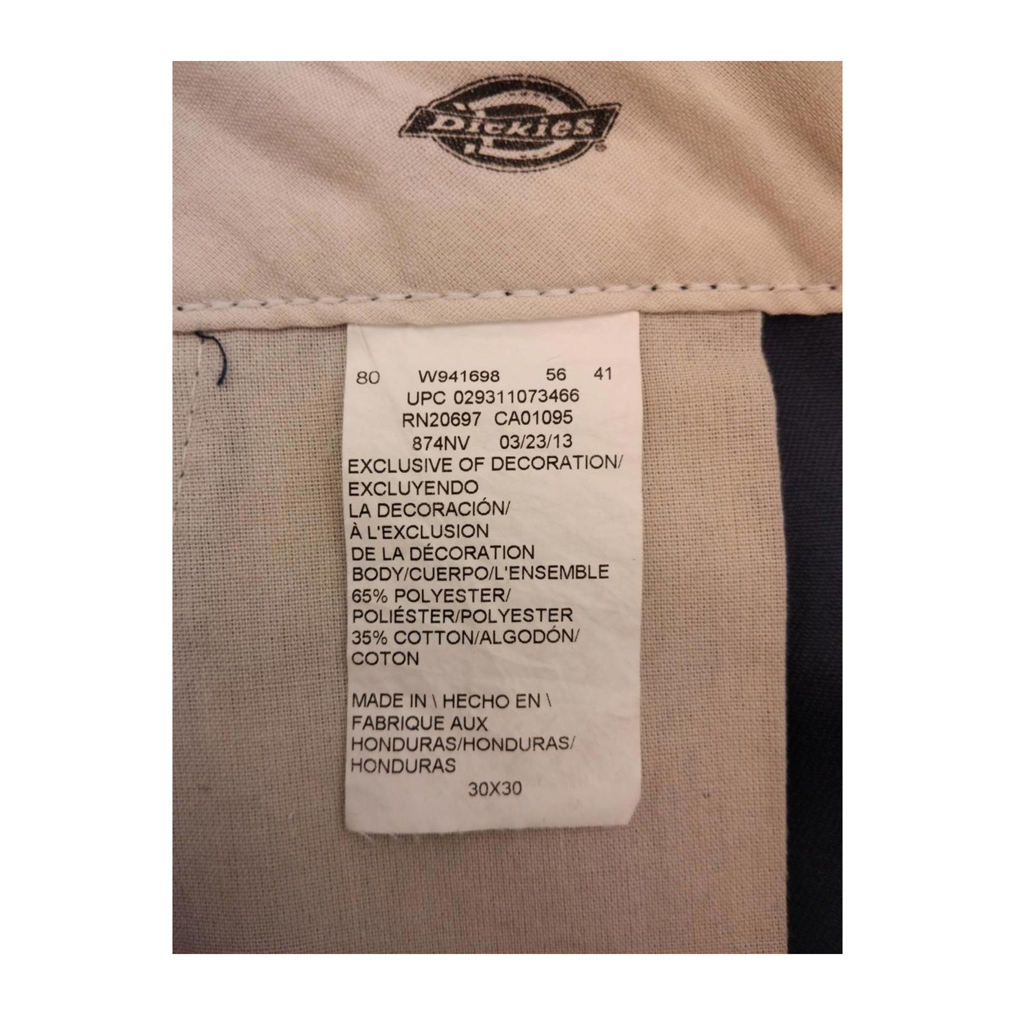 2309 Dickies 874 Original Fit Straight Leg Trouser Navy W30 L29