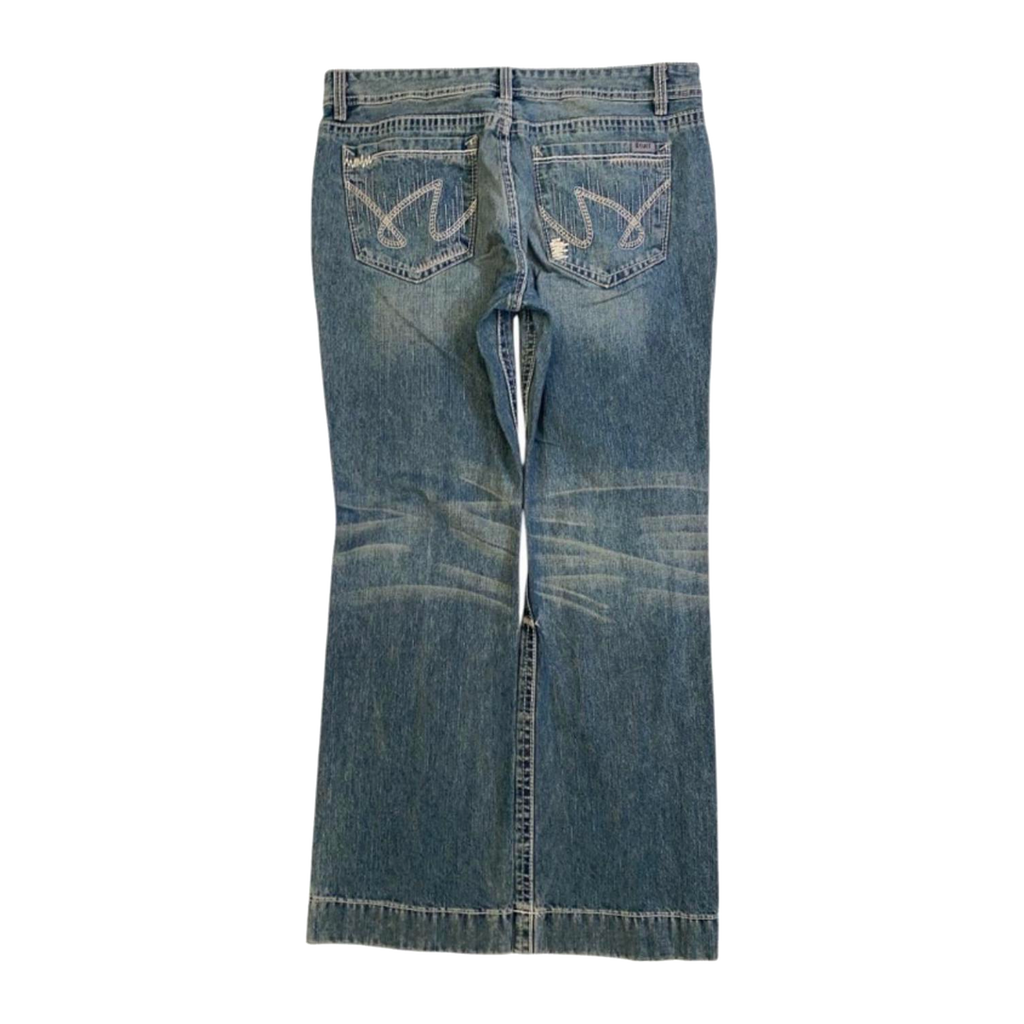 1001 Cruel Y2K Women's Flared Denim Jean 14