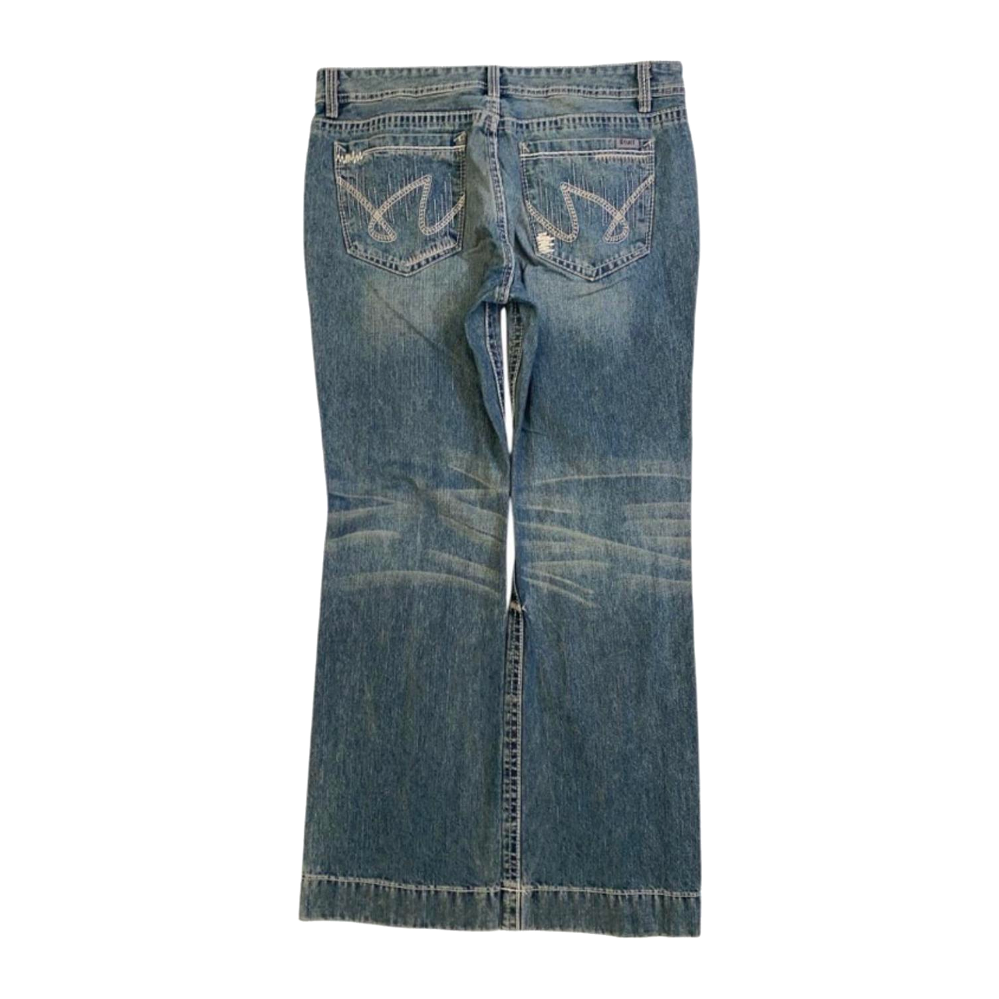 1001 Cruel Y2K Women's Flared Denim Jean 14