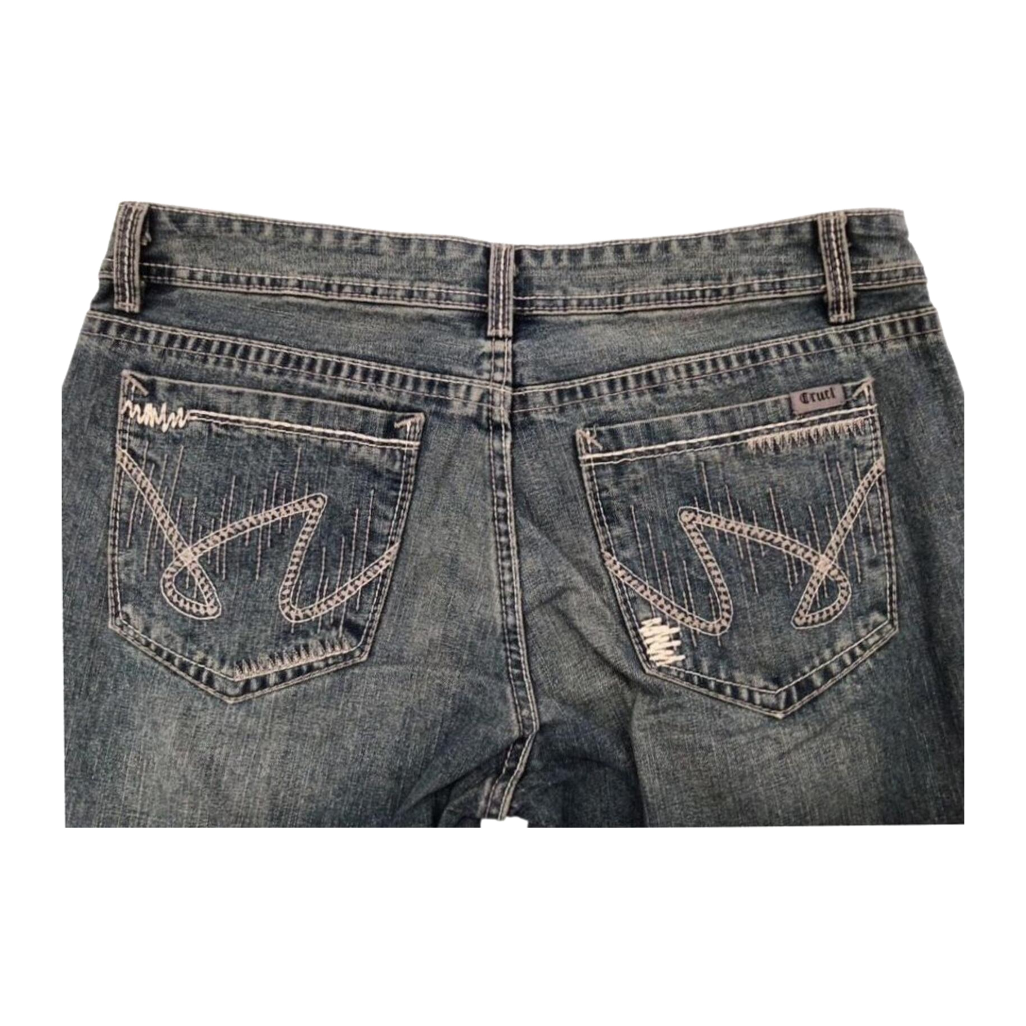 1001 Cruel Y2K Women's Flared Denim Jean 14