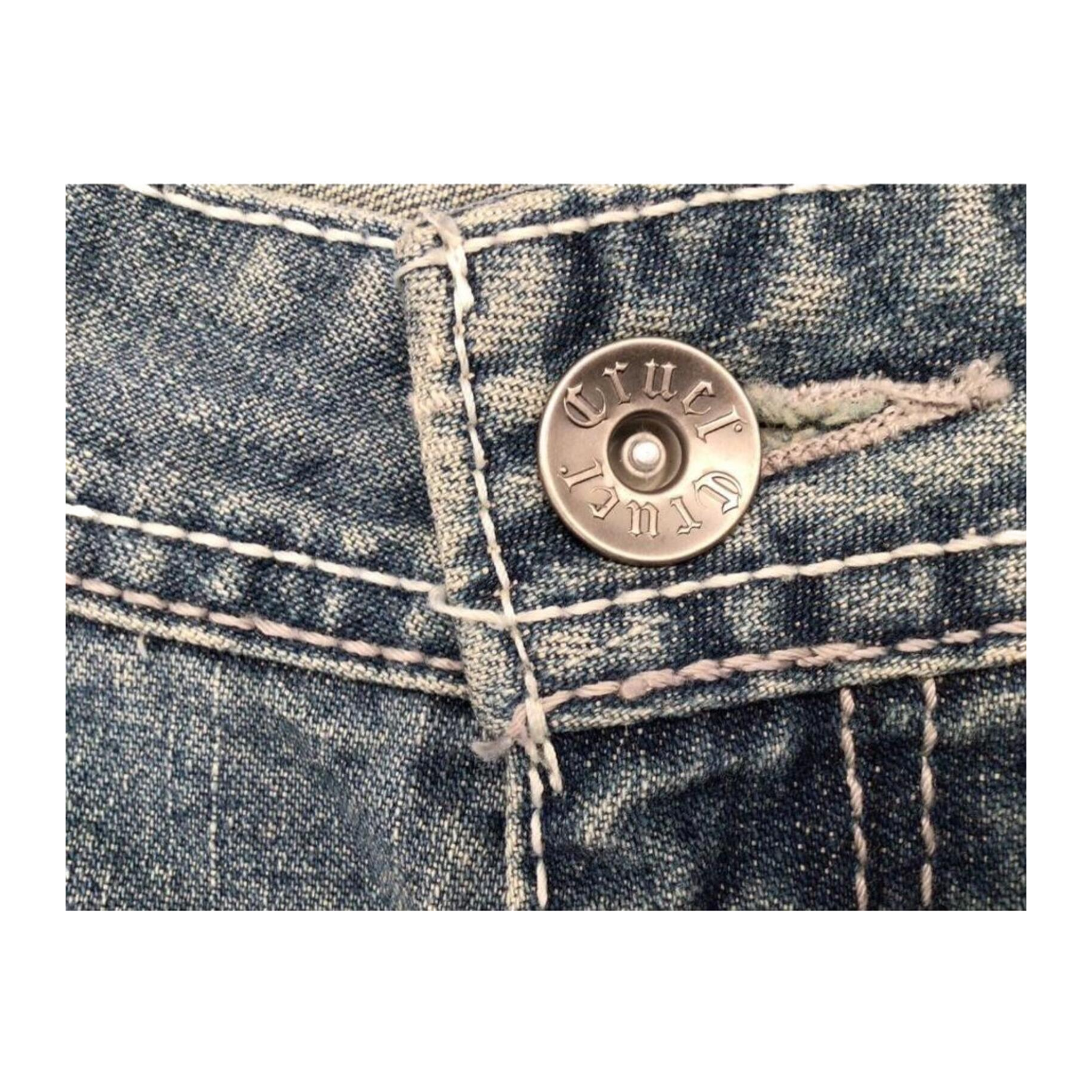 1001 Cruel Y2K Women's Flared Denim Jean 14