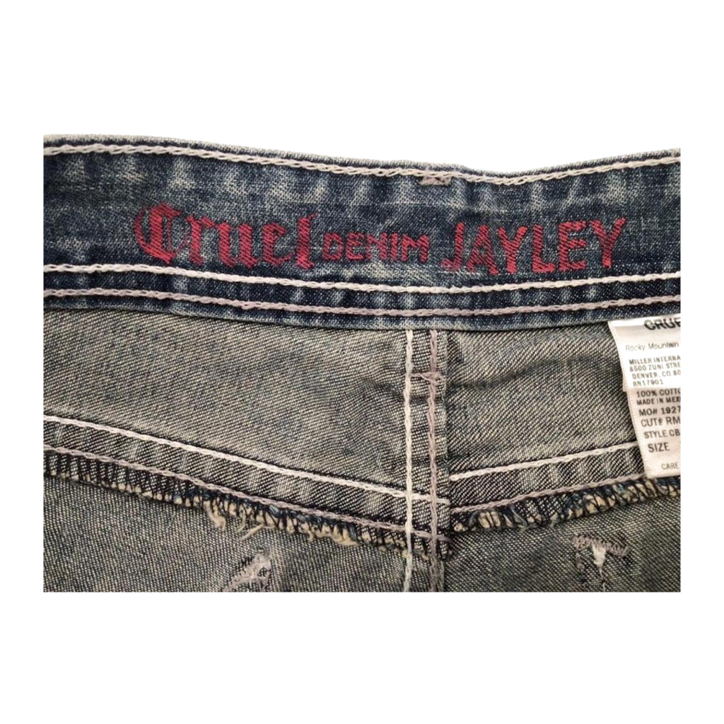 1001 Cruel Y2K Women's Flared Denim Jean 14