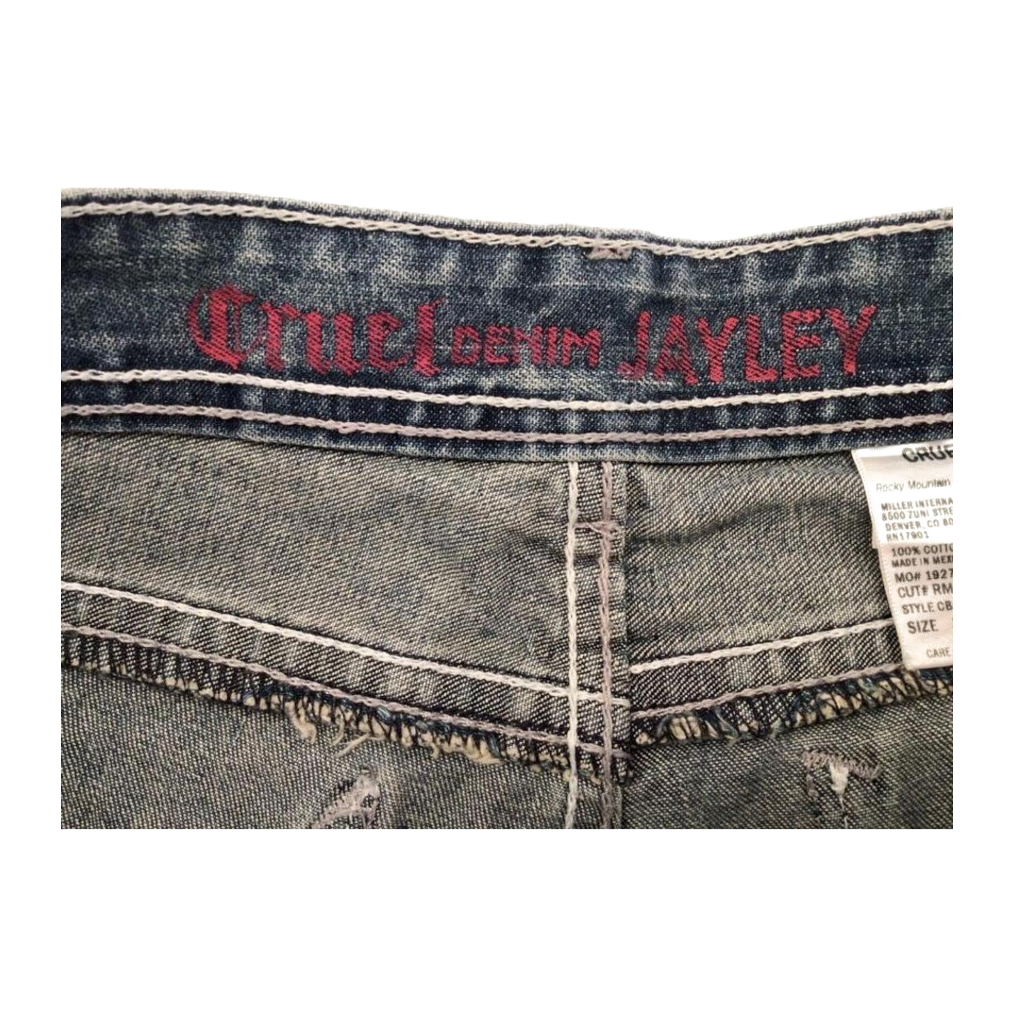 1001 Cruel Y2K Women's Flared Denim Jean 14