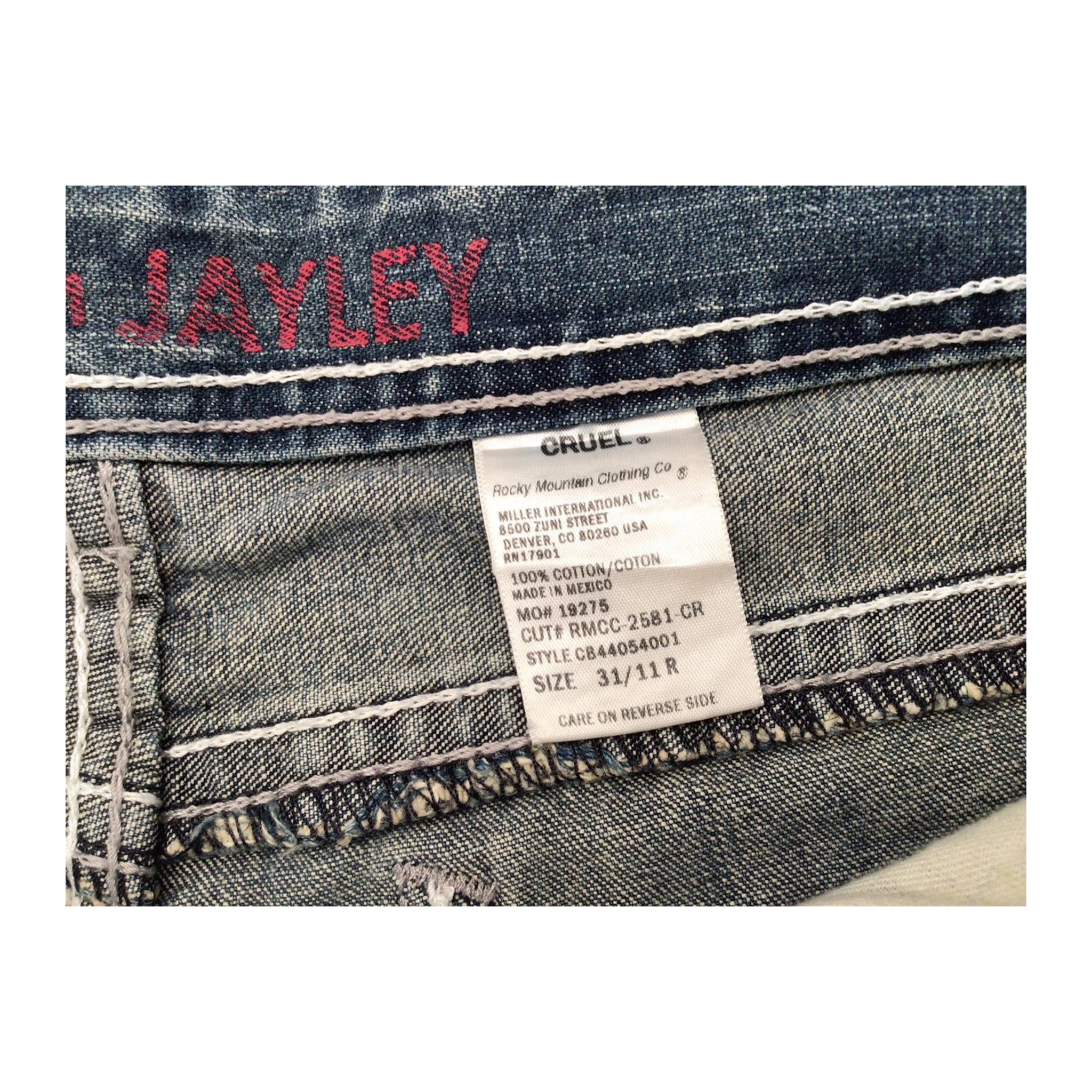 1001 Cruel Y2K Women's Flared Denim Jean 14