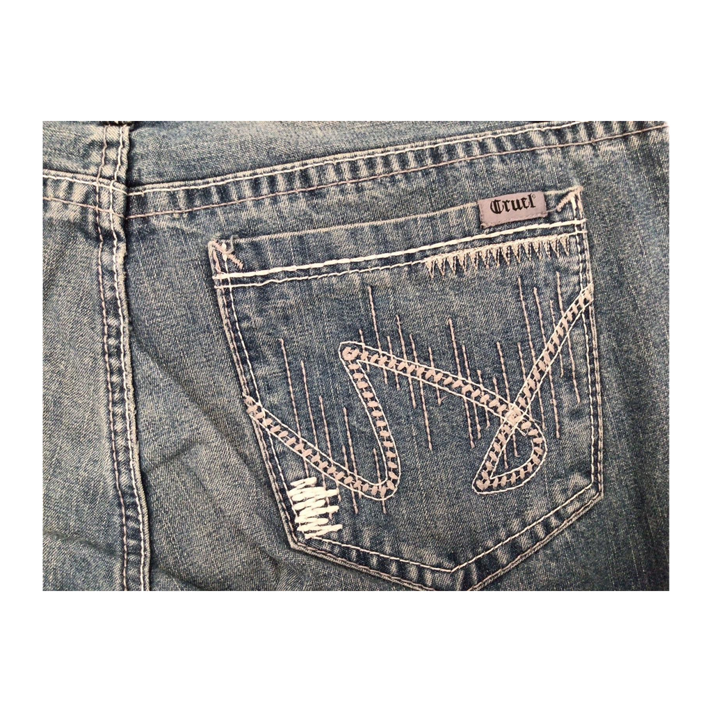 1001 Cruel Y2K Women's Flared Denim Jean 14