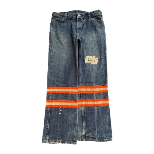 383 Caspia Y2K Baggy Reflective Jeans W38 L31