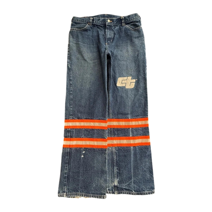 Caspia Y2K Baggy Reflective Jeans W38 L31