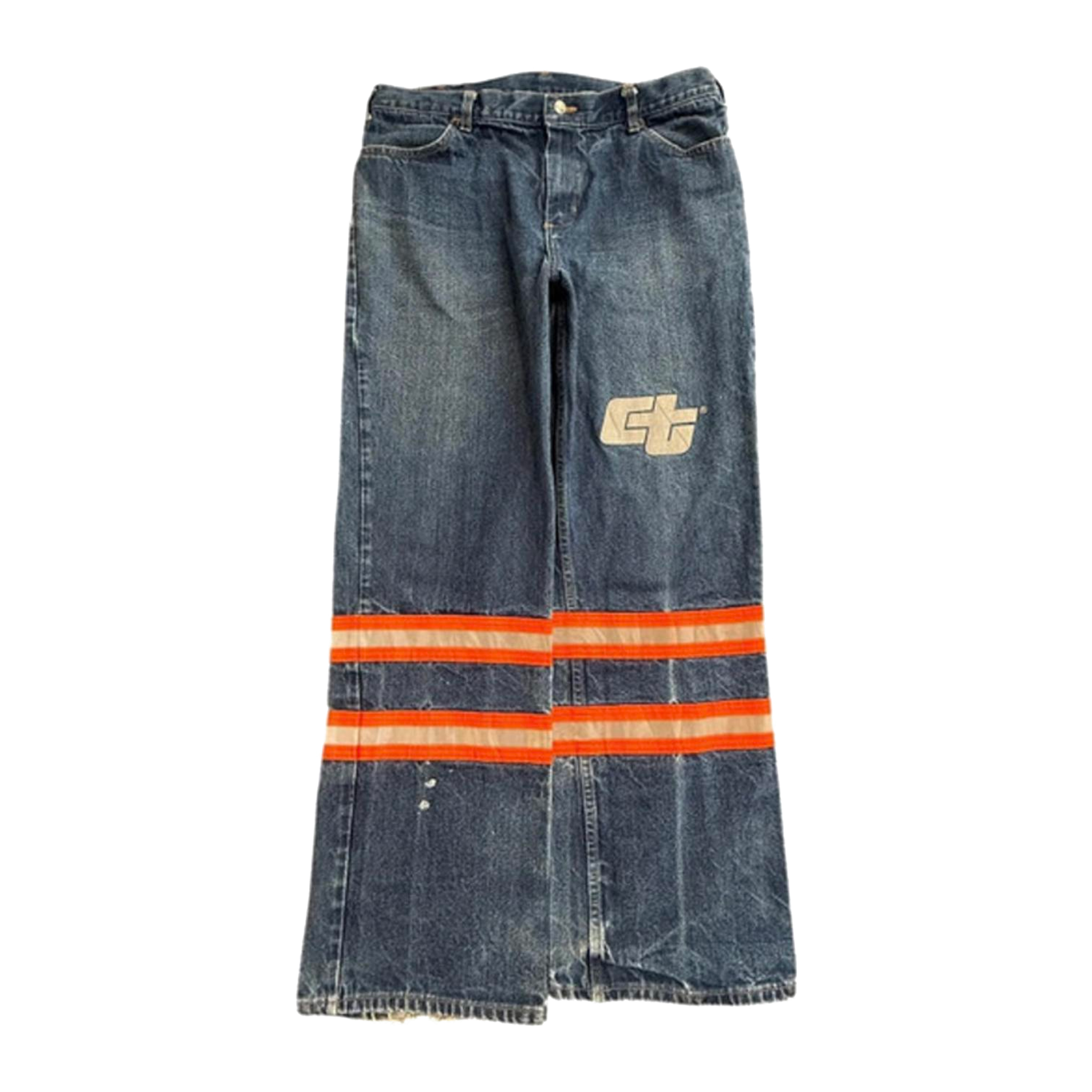 383 Caspia Y2K Baggy Reflective Jeans W38 L31