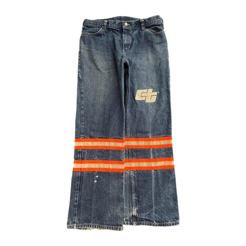 383 Caspia Y2K Baggy Reflective Jeans W38 L31