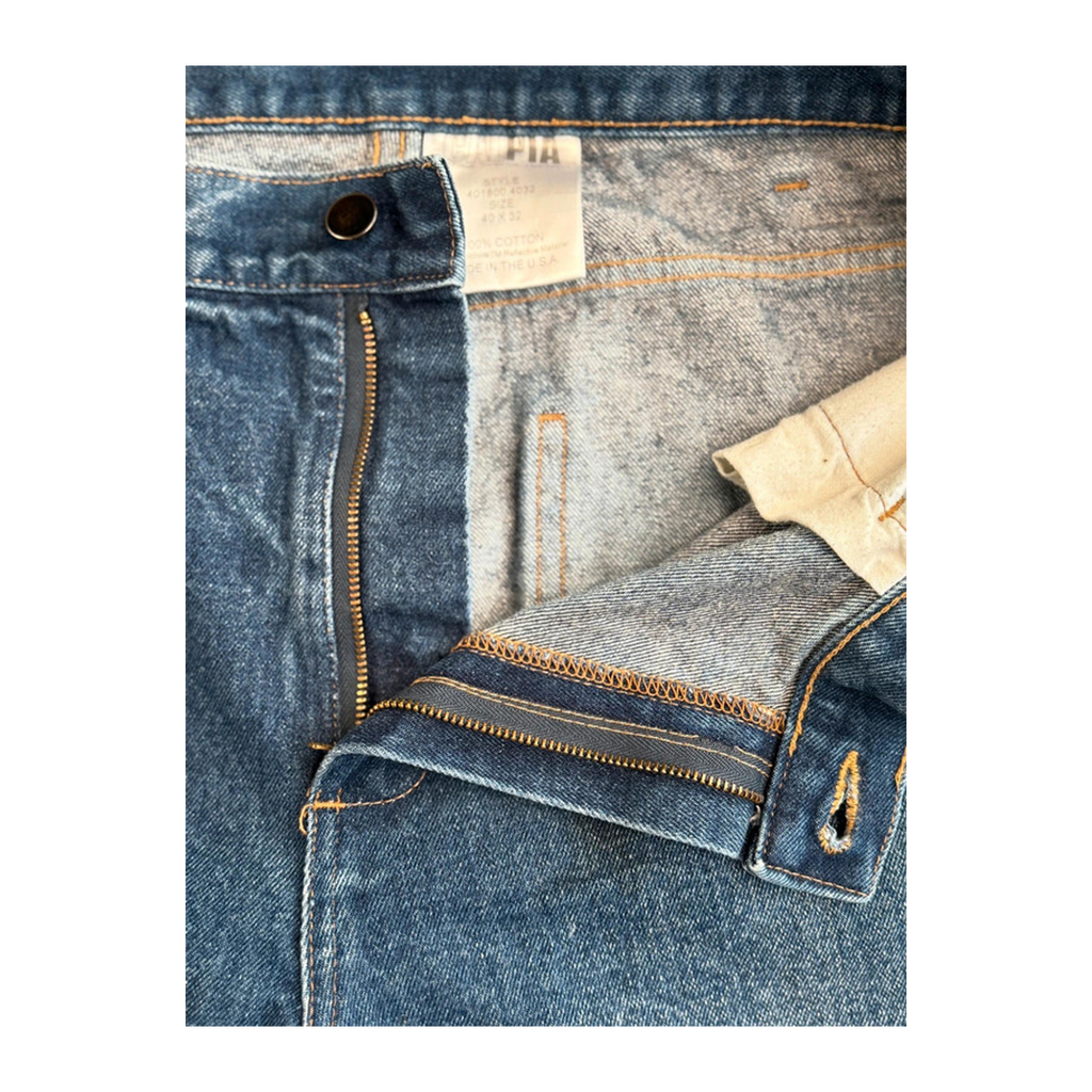 383 Caspia Y2K Baggy Reflective Jeans W38 L31