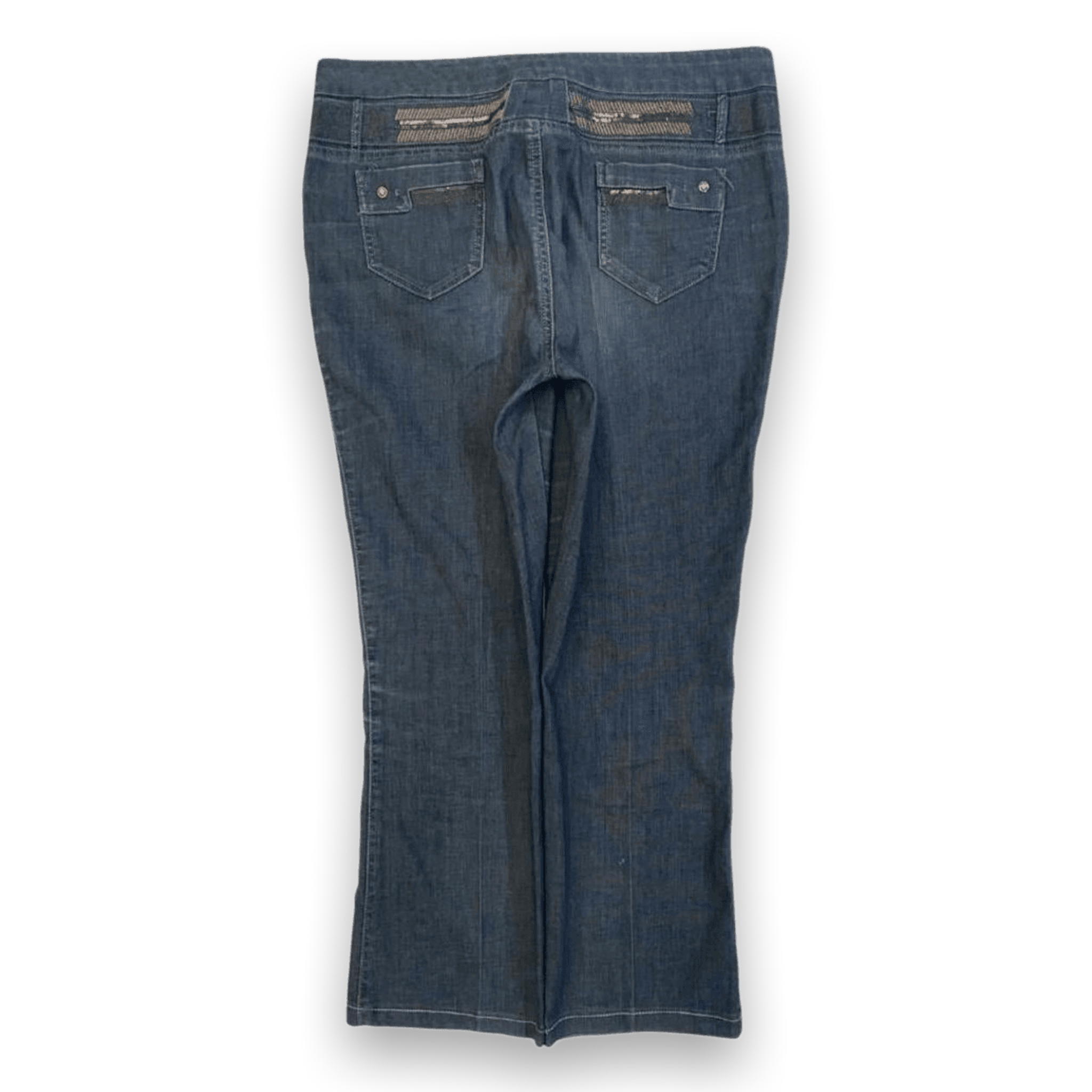 Japanese Vintage Women's Y2K Flared Denim Jeans 14