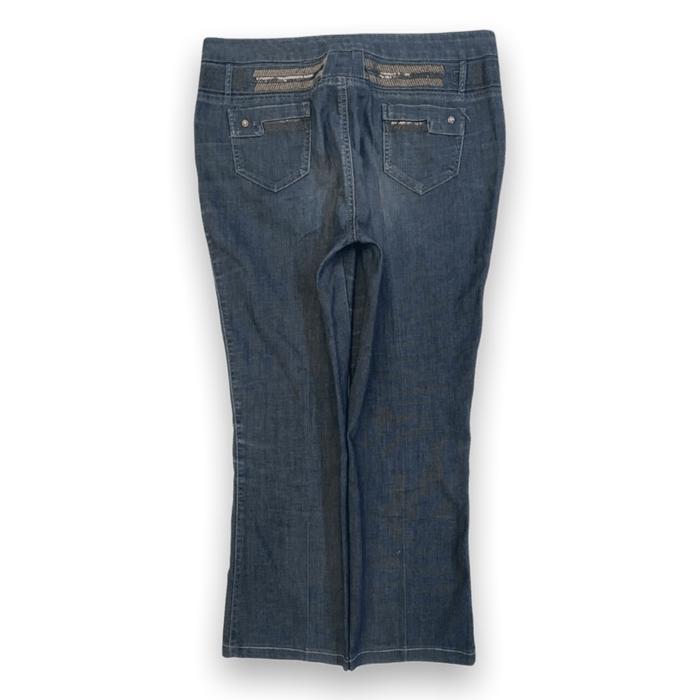 Japanese Vintage Women's Y2K Flared Denim Jeans 14