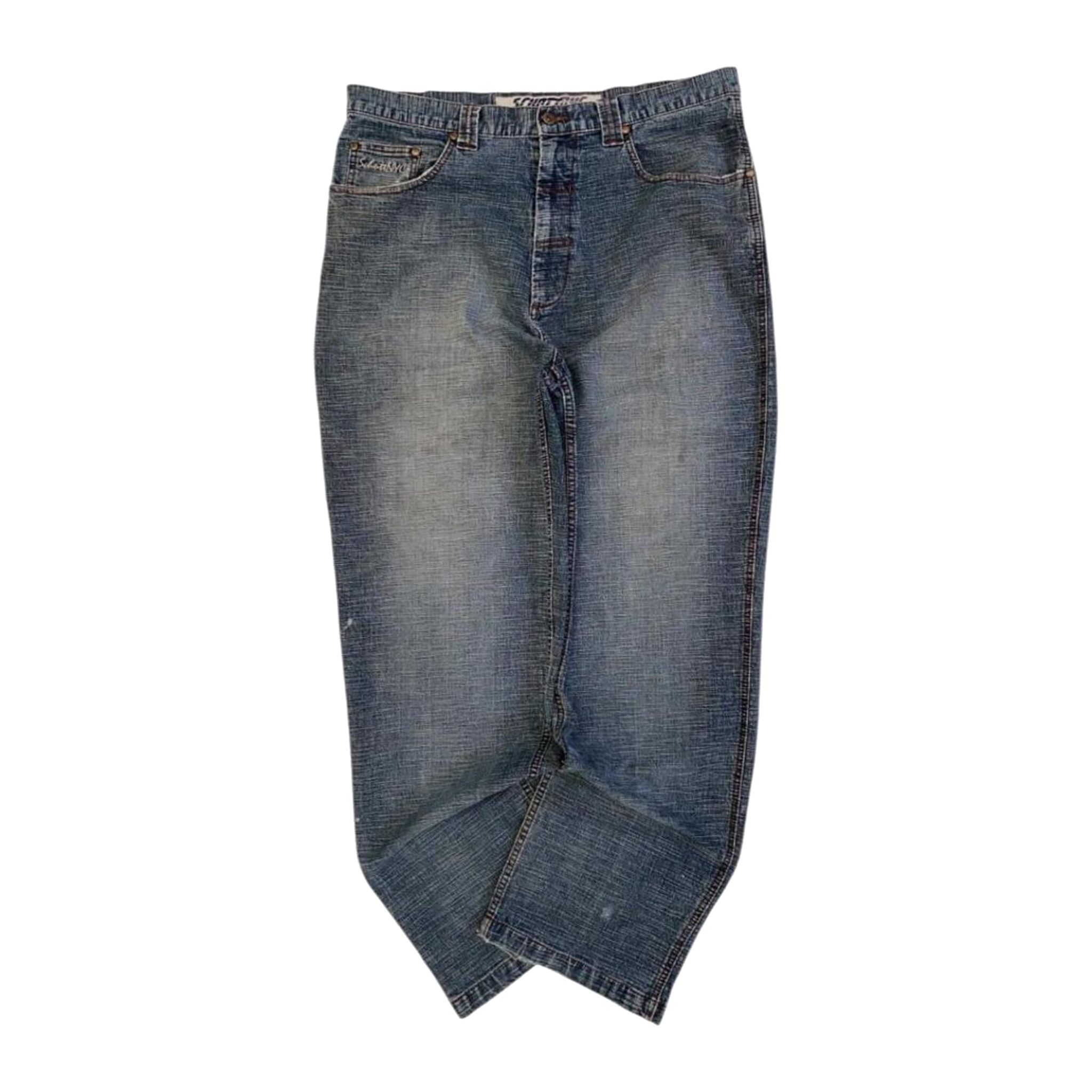 0025 Schott NYC Hip Hop Baggy Jeans Y2K W38 L34