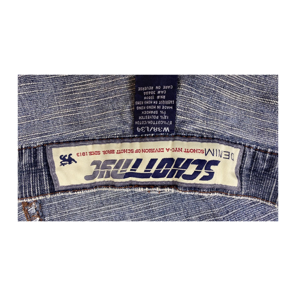 0025 Schott NYC Hip Hop Baggy Jeans Y2K W38 L34