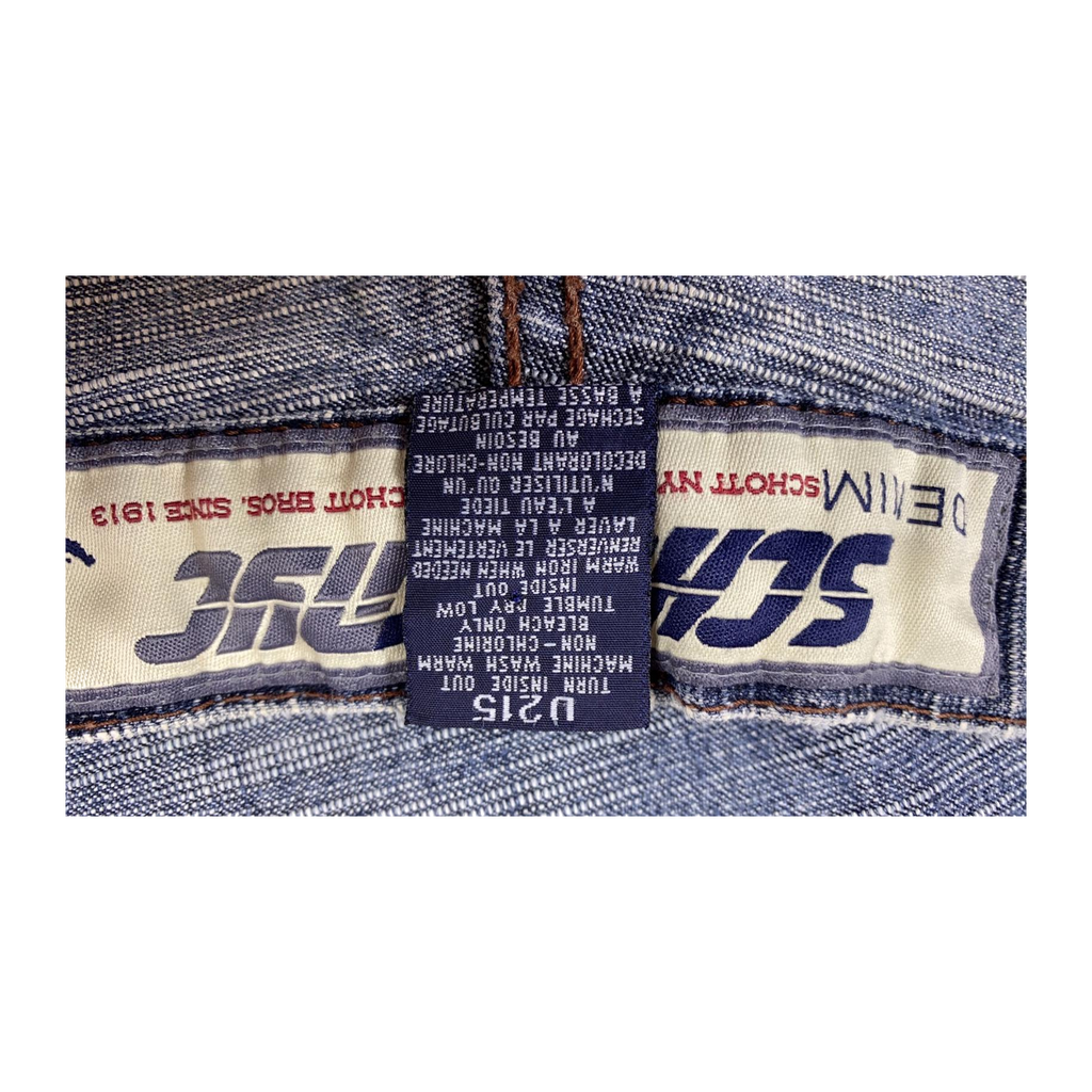 0025 Schott NYC Hip Hop Baggy Jeans Y2K W38 L34