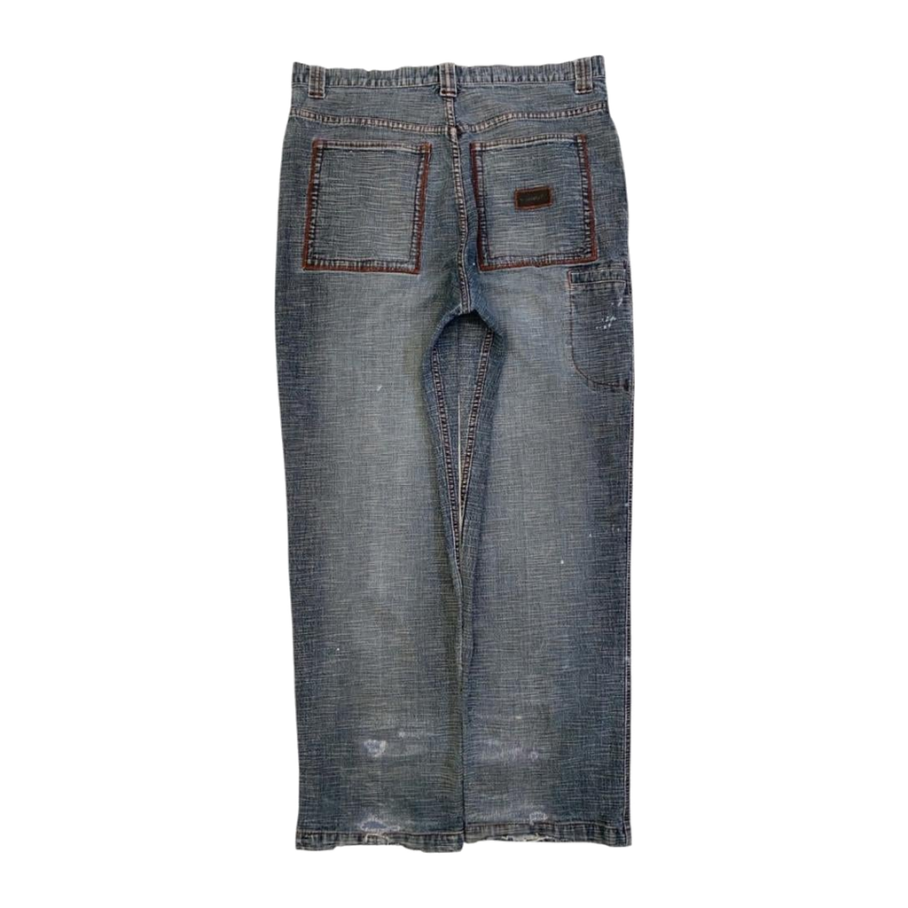 0025 Schott NYC Hip Hop Baggy Jeans Y2K W38 L34