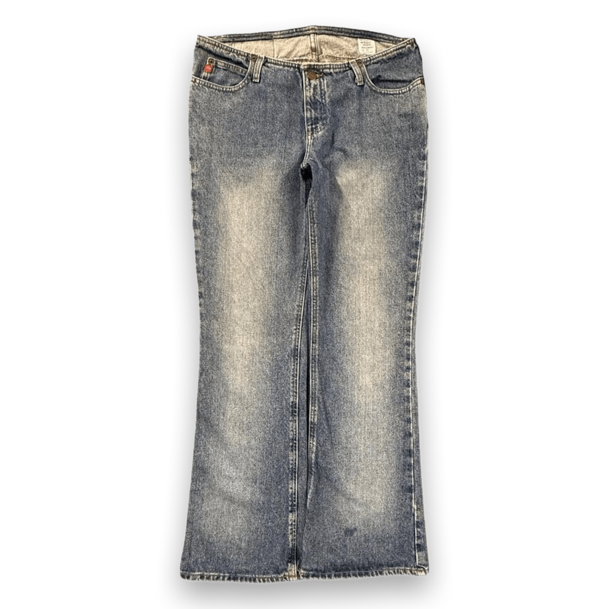 MUDD Women’s Y2K Vintage Low Cut Line Flared Denim Jean 12