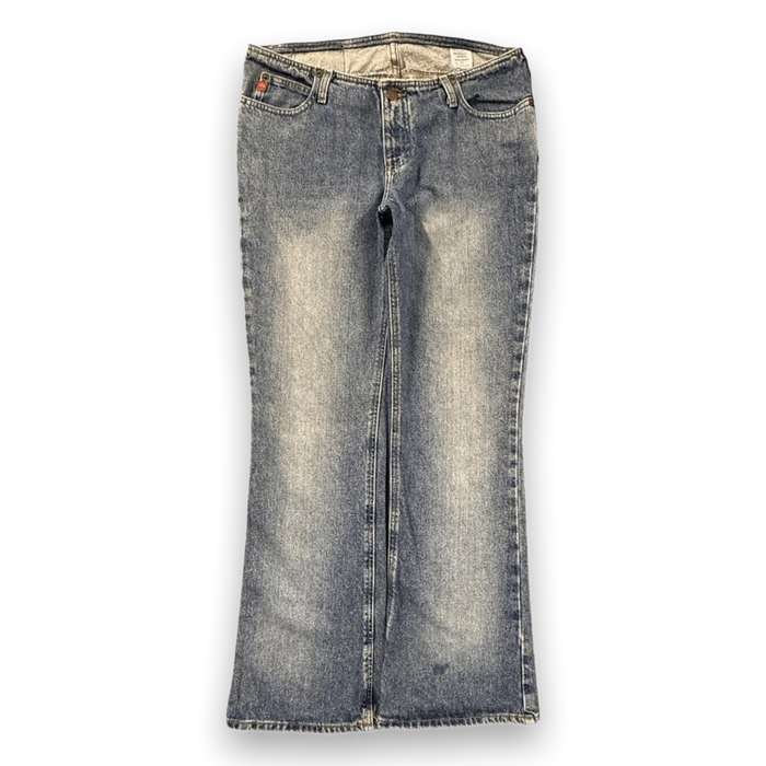 MUDD Women’s Y2K Vintage Low Cut Line Flared Denim Jean 12