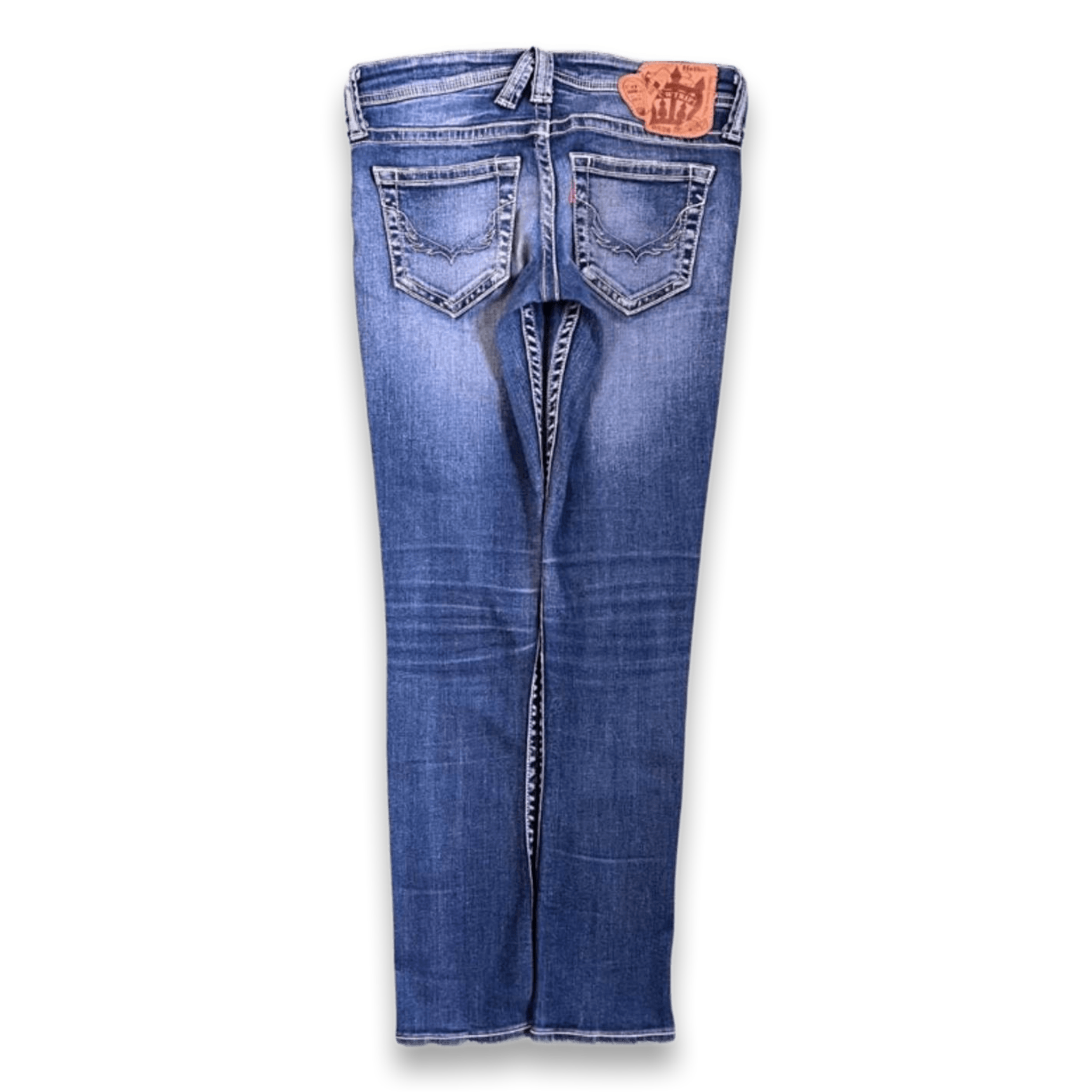 Rodeo Crowns Trip Japan Vintage Y2K Low Rise Skinny Denim Jeans 4