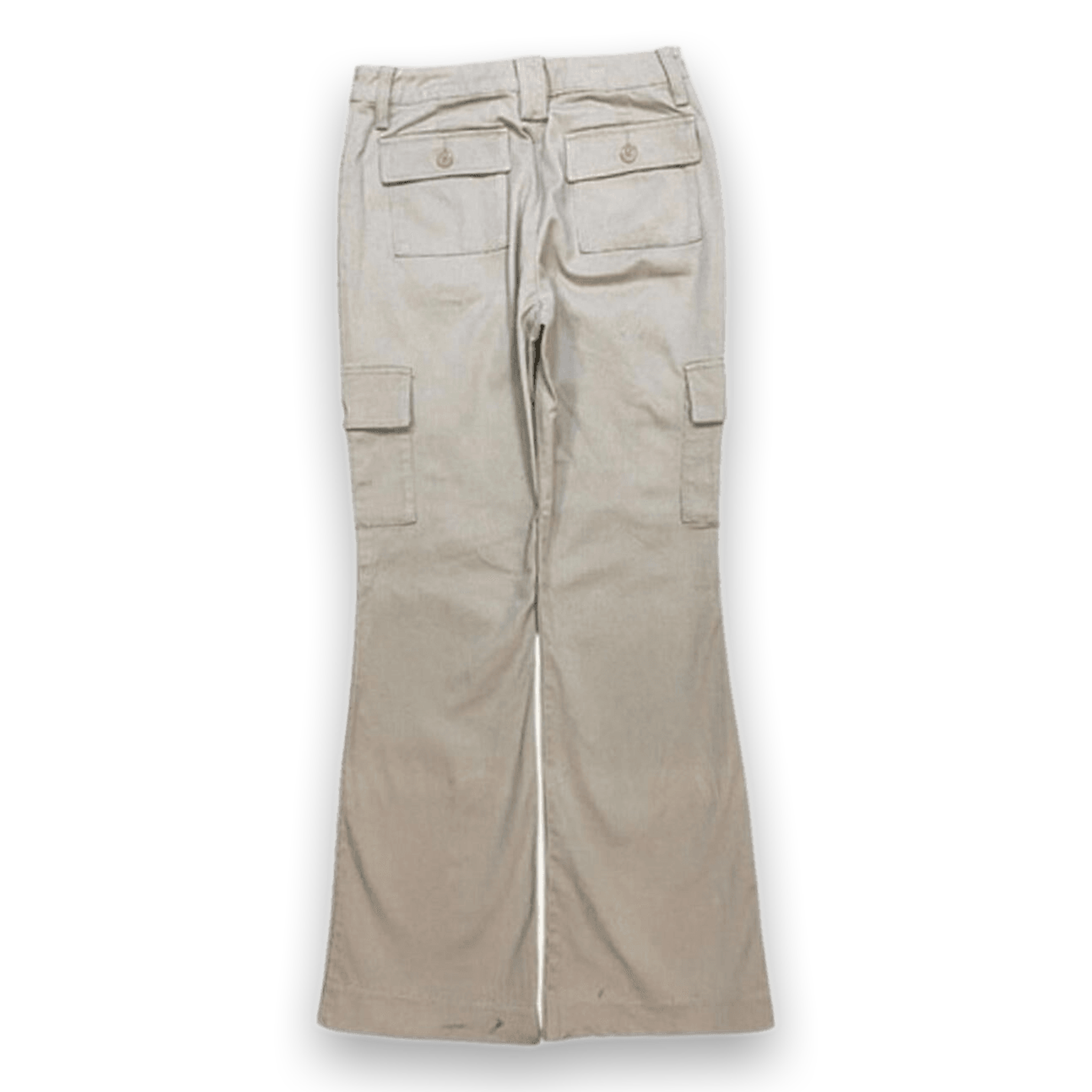 Japanese Vintage Flared Cargo Khaki Pant Beige 4