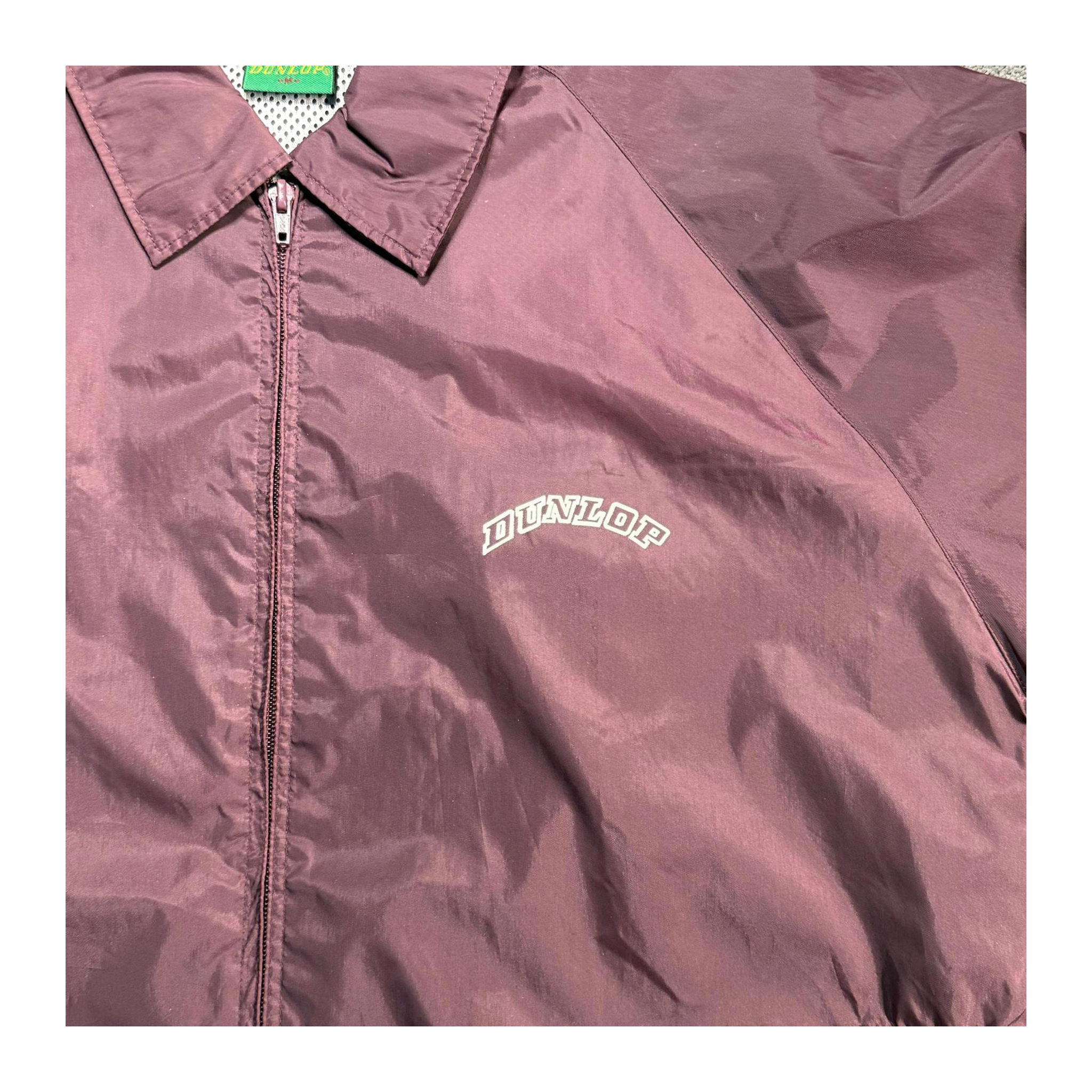 1090 Dunlop Vintage 90s Windbreaker Maroon M