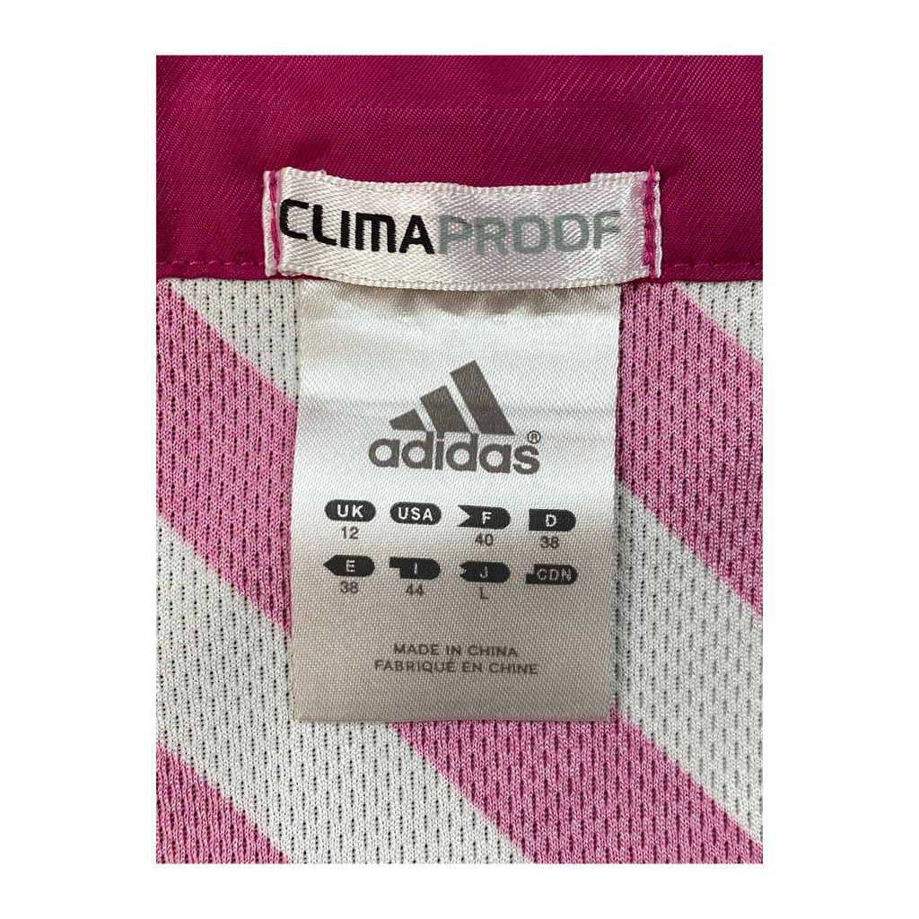 1754 Adidas Women's ClimaProof Soft Shell Athletic Running Windbreaker Pink M