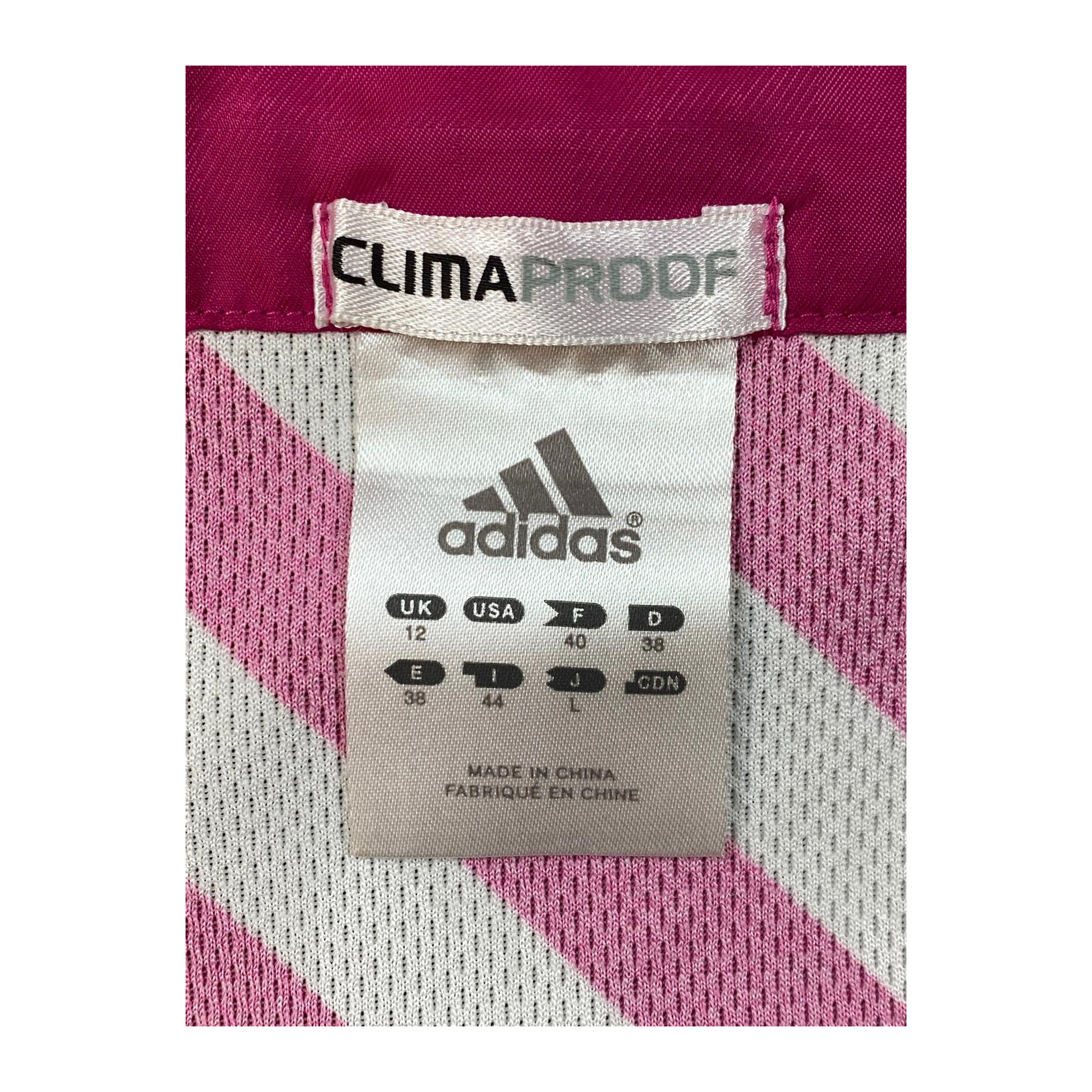 1754 Adidas Women's ClimaProof Soft Shell Athletic Running Windbreaker Pink M