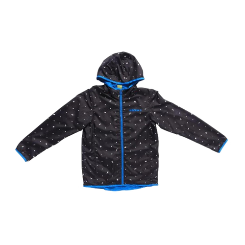 1697 Adidas NEO Japan Mesh Lined Polka Dot Hooded Windbreaker Black M