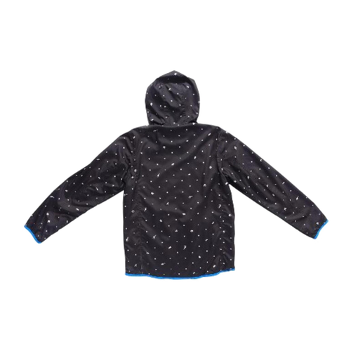 1697 Adidas NEO Japan Mesh Lined Polka Dot Hooded Windbreaker Black M