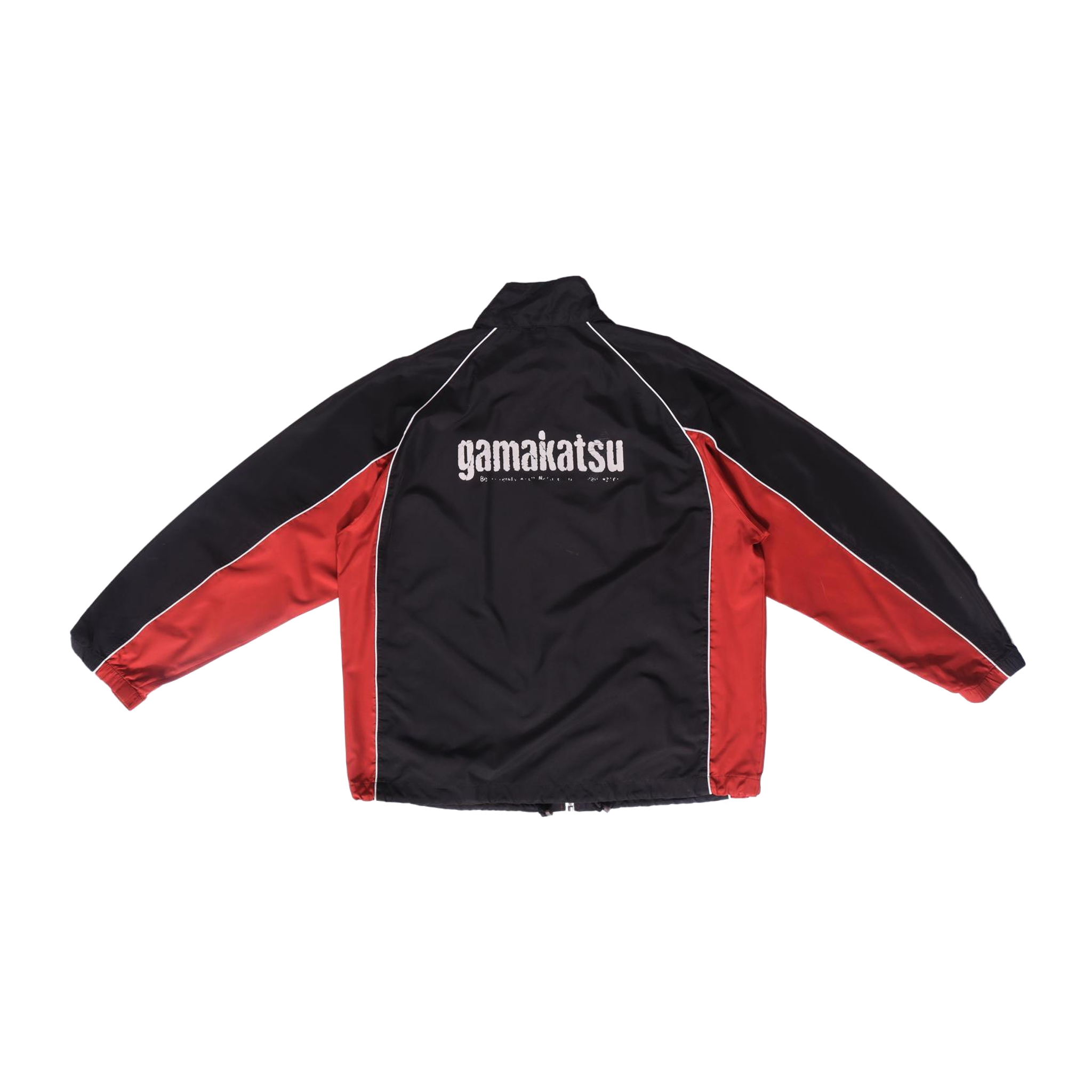 1587 Gamakatsu Japan Vintage 90s Colorblock Zip Up Windbreaker Red M