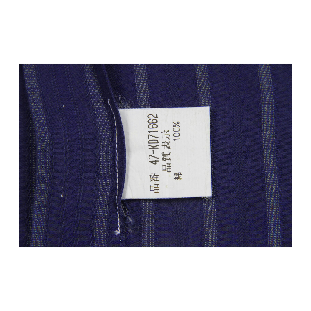 811 Christian Dior Monsieur Vintage 90s Made in France Striped Button Up Navy M