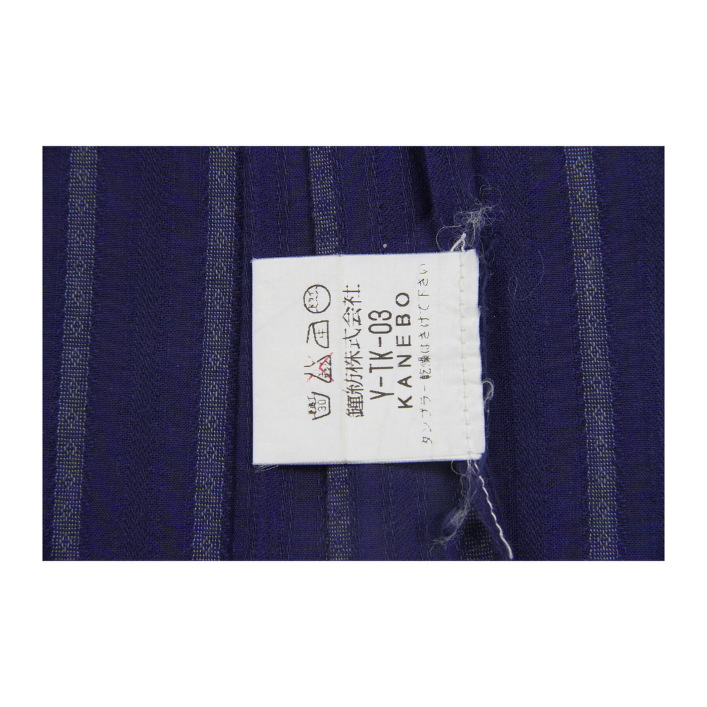 811 Christian Dior Monsieur Vintage 90s Made in France Striped Button Up Navy M