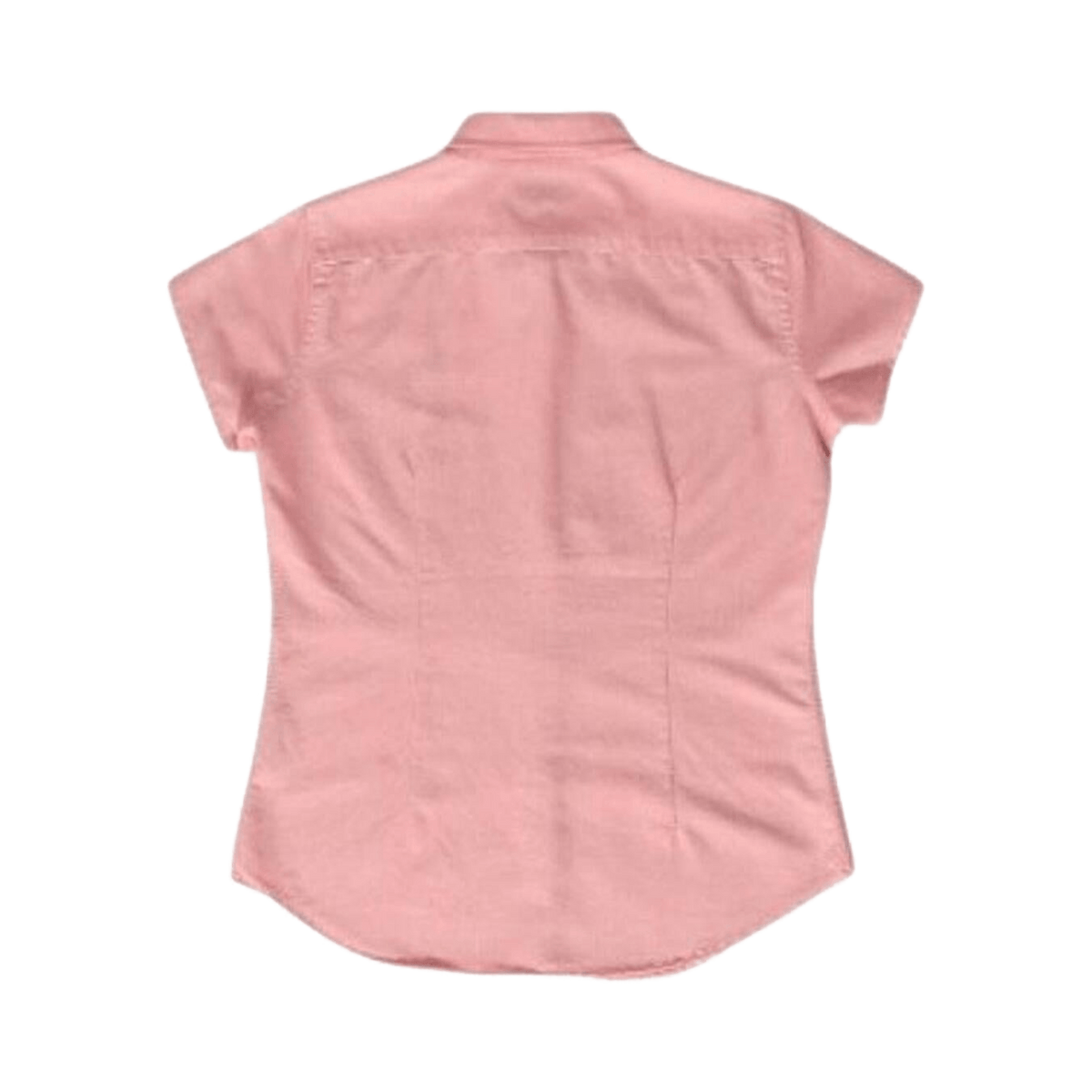 Ralph Lauren Women's Short Sleeve Cotton Button Down Shirt Pink XS