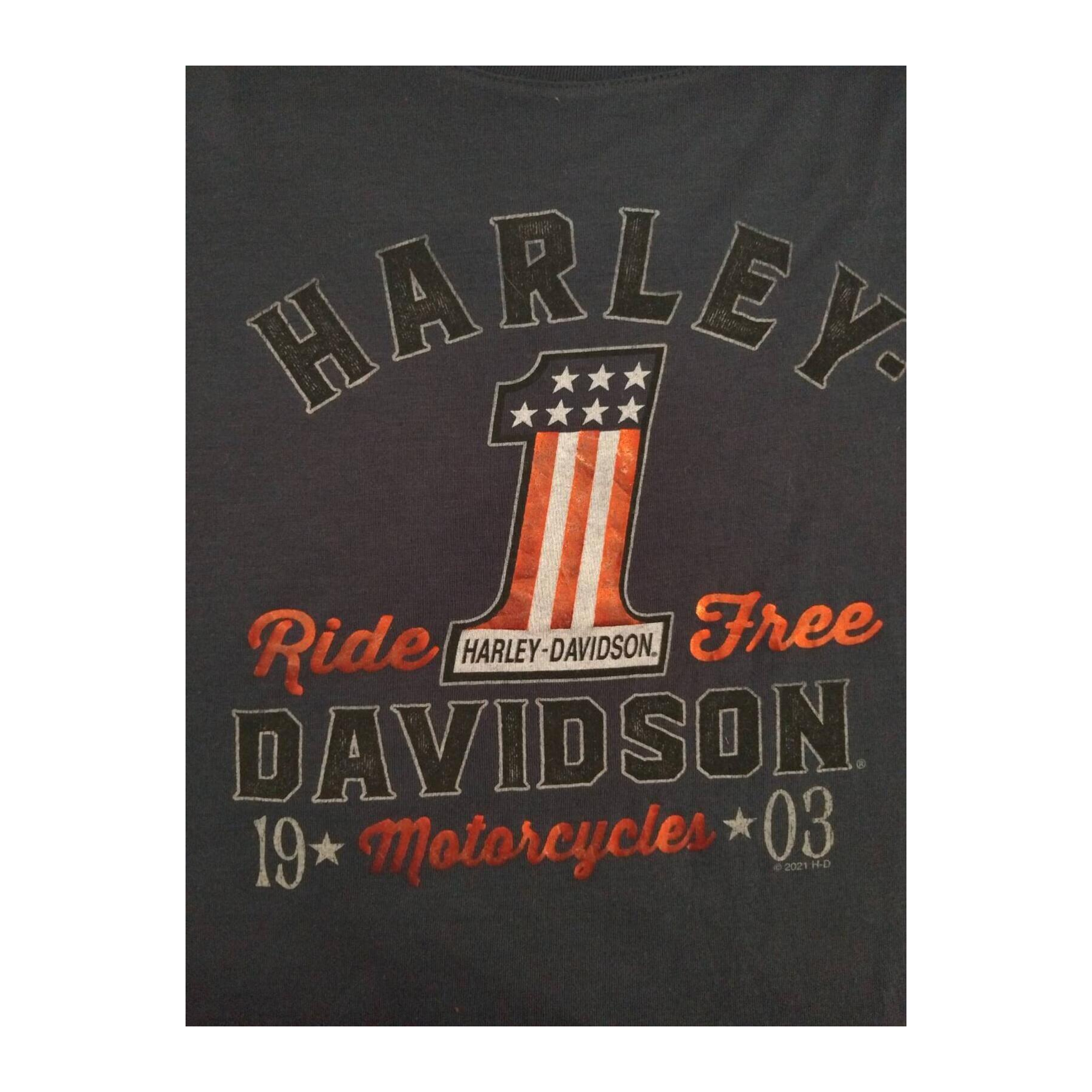 1738 Harley Davidson Women's Ride Free 1 Short Sleeve T Shirt 3XL