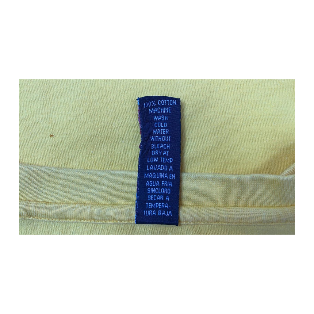 447 ESCO 67 Y2K Short Sleeve T-Shirt Yellow XL