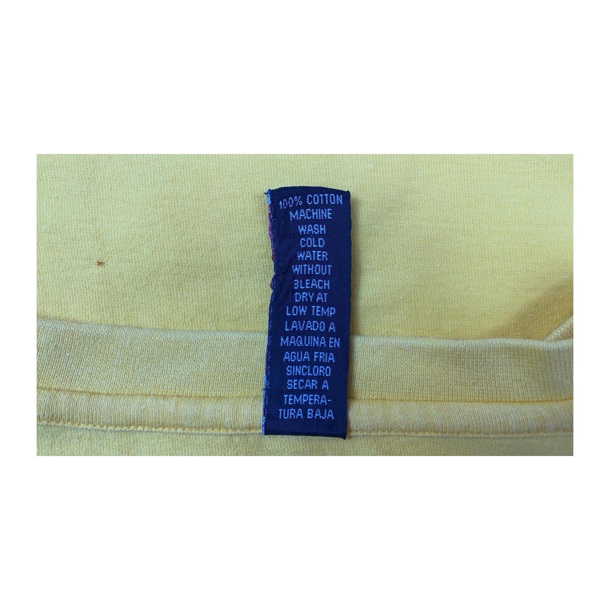 447 ESCO 67 Y2K Short Sleeve T-Shirt Yellow XL