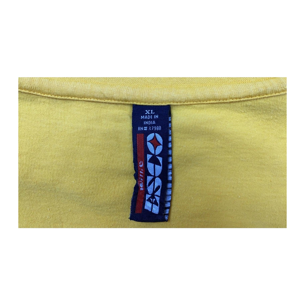 447 ESCO 67 Y2K Short Sleeve T-Shirt Yellow XL