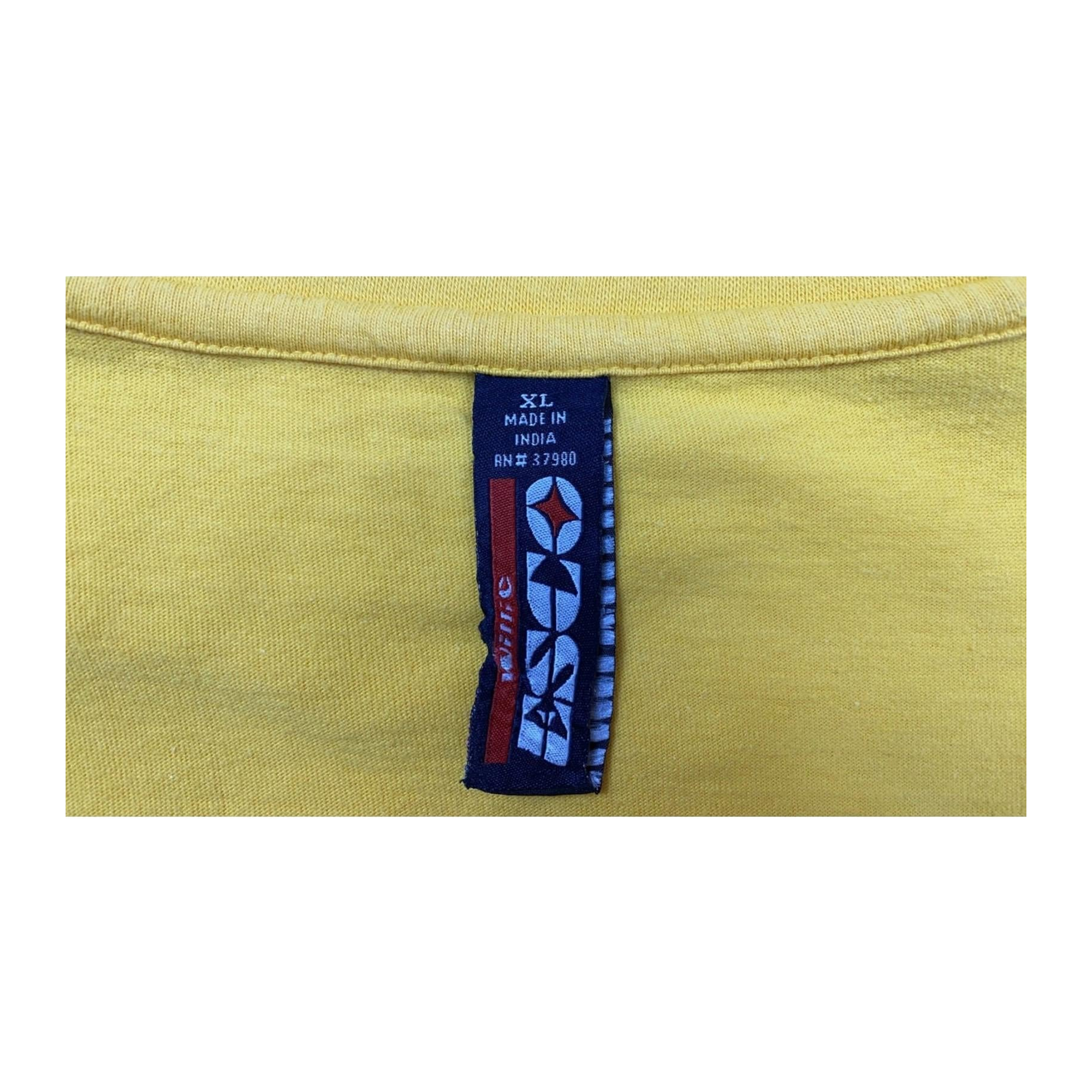 447 ESCO 67 Y2K Short Sleeve T-Shirt Yellow XL