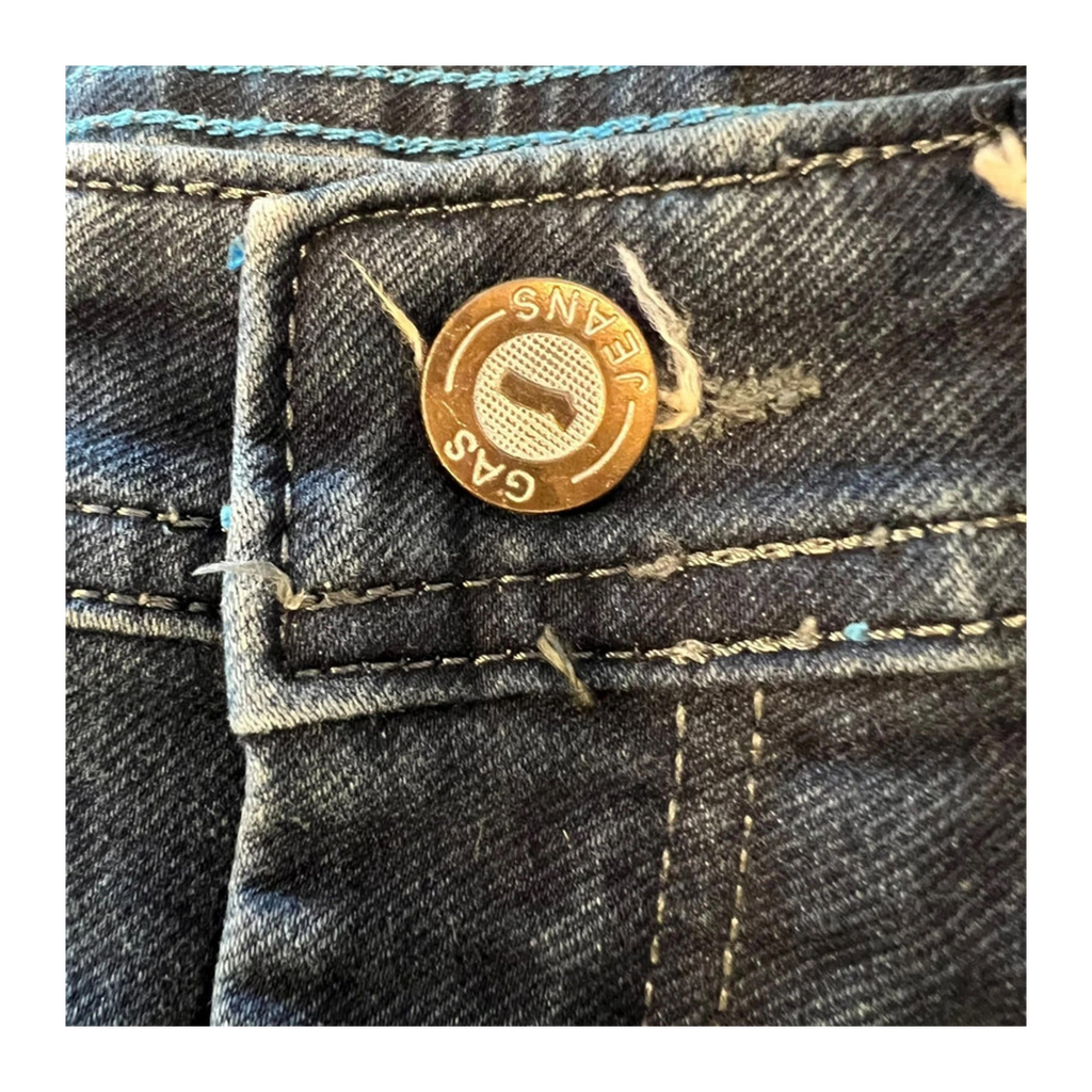 374 Gas Women's Y2K Distressed Denim Jeans 10