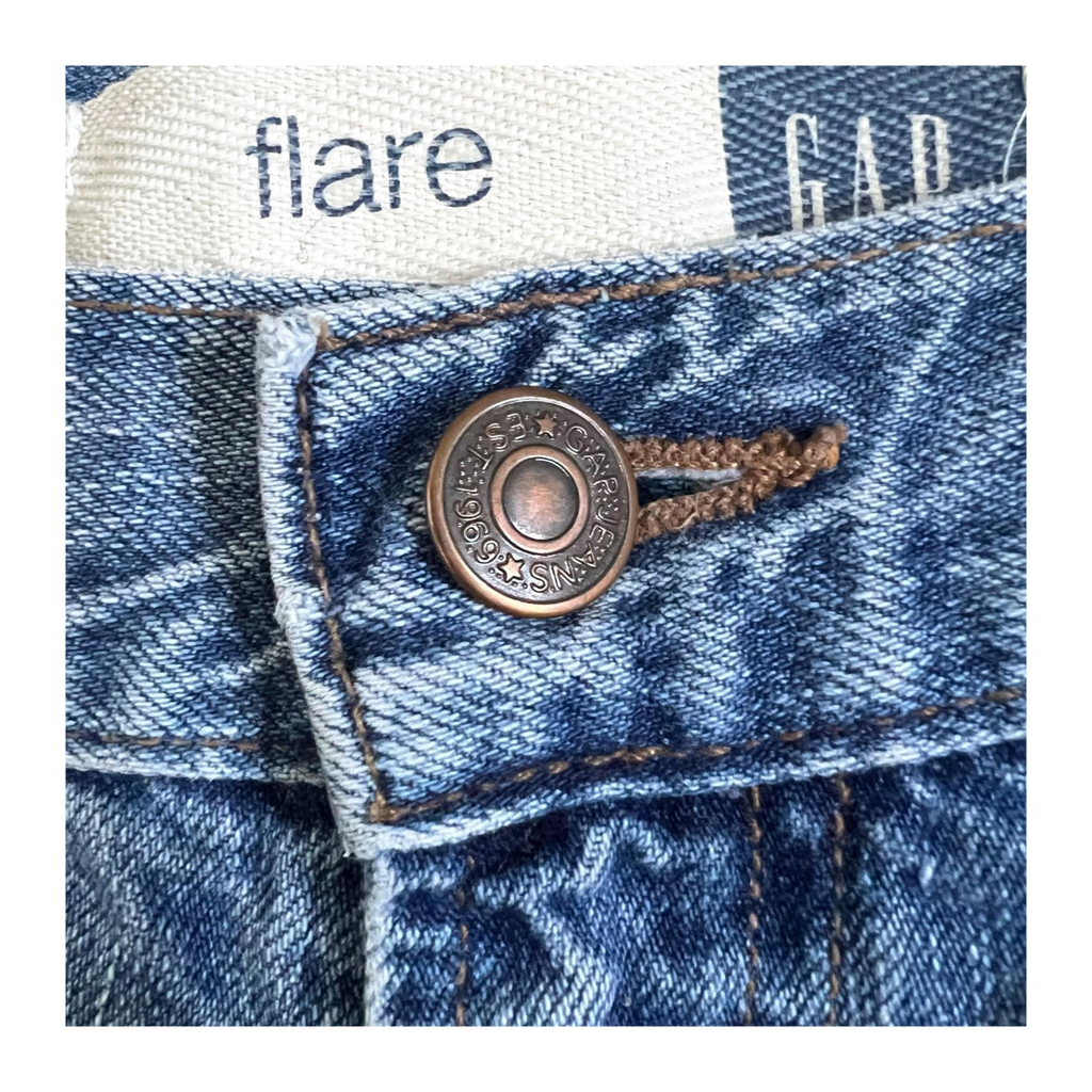 2952 Gap 90s Vintage Made in USA Flare Denim Jeans 12