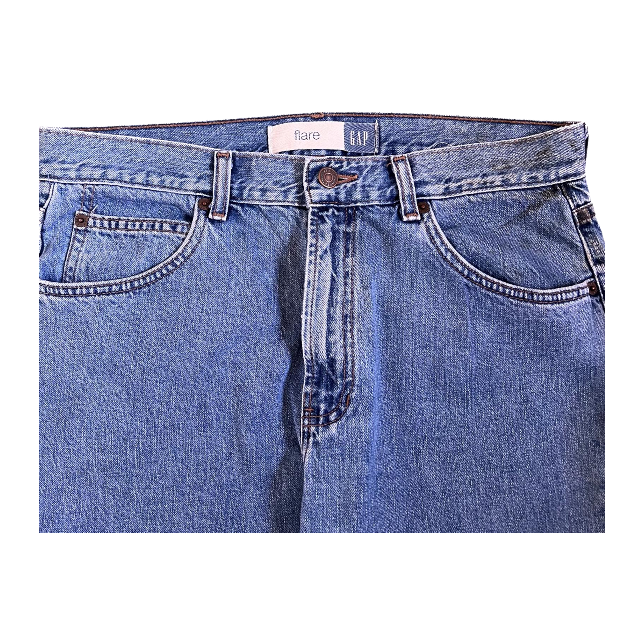 2952 Gap 90s Vintage Made in USA Flare Denim Jeans 12