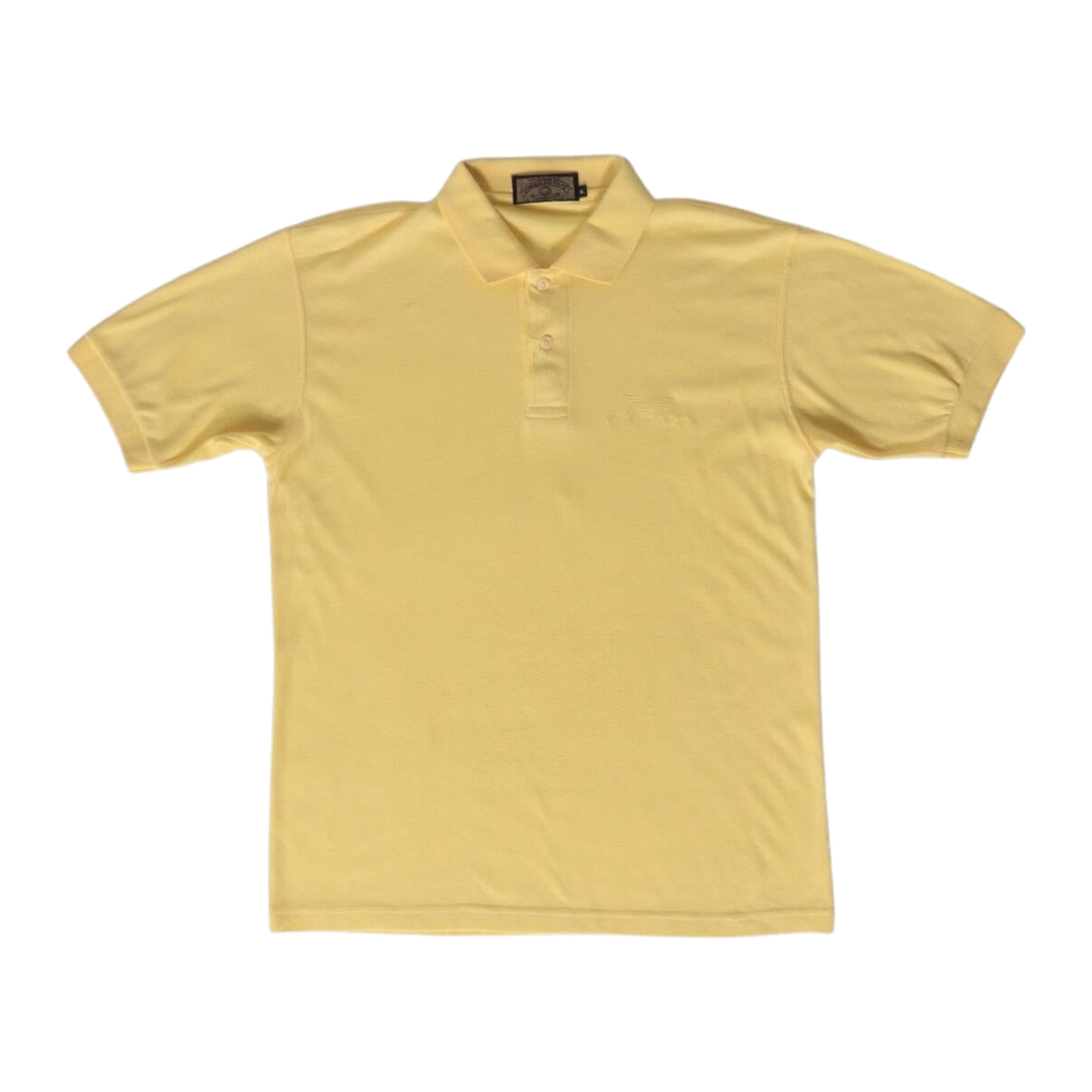 1522 Emporio Armani Gold Label 1980’s Vintage Men's Polo Yellow M