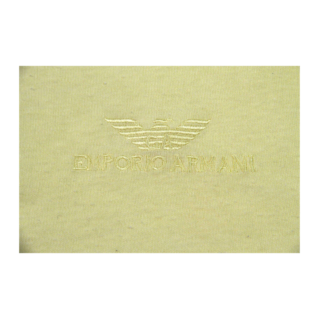1522 Emporio Armani Gold Label 1980’s Vintage Men's Polo Yellow M