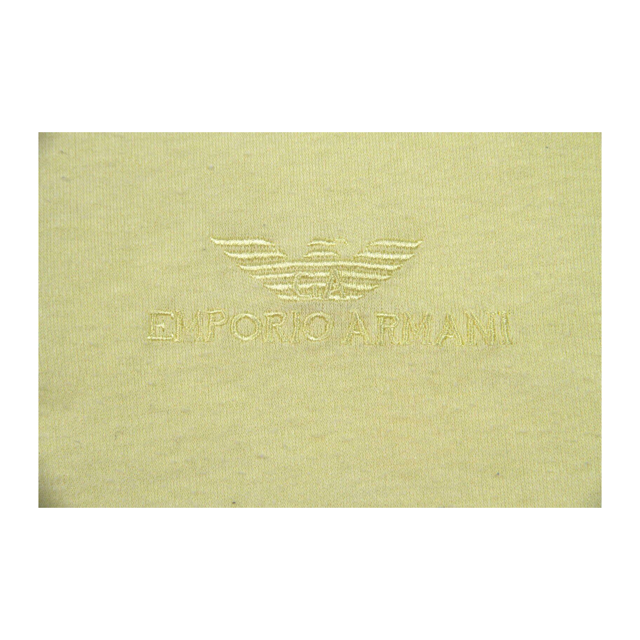 1522 Emporio Armani Gold Label 1980’s Vintage Men's Polo Yellow M