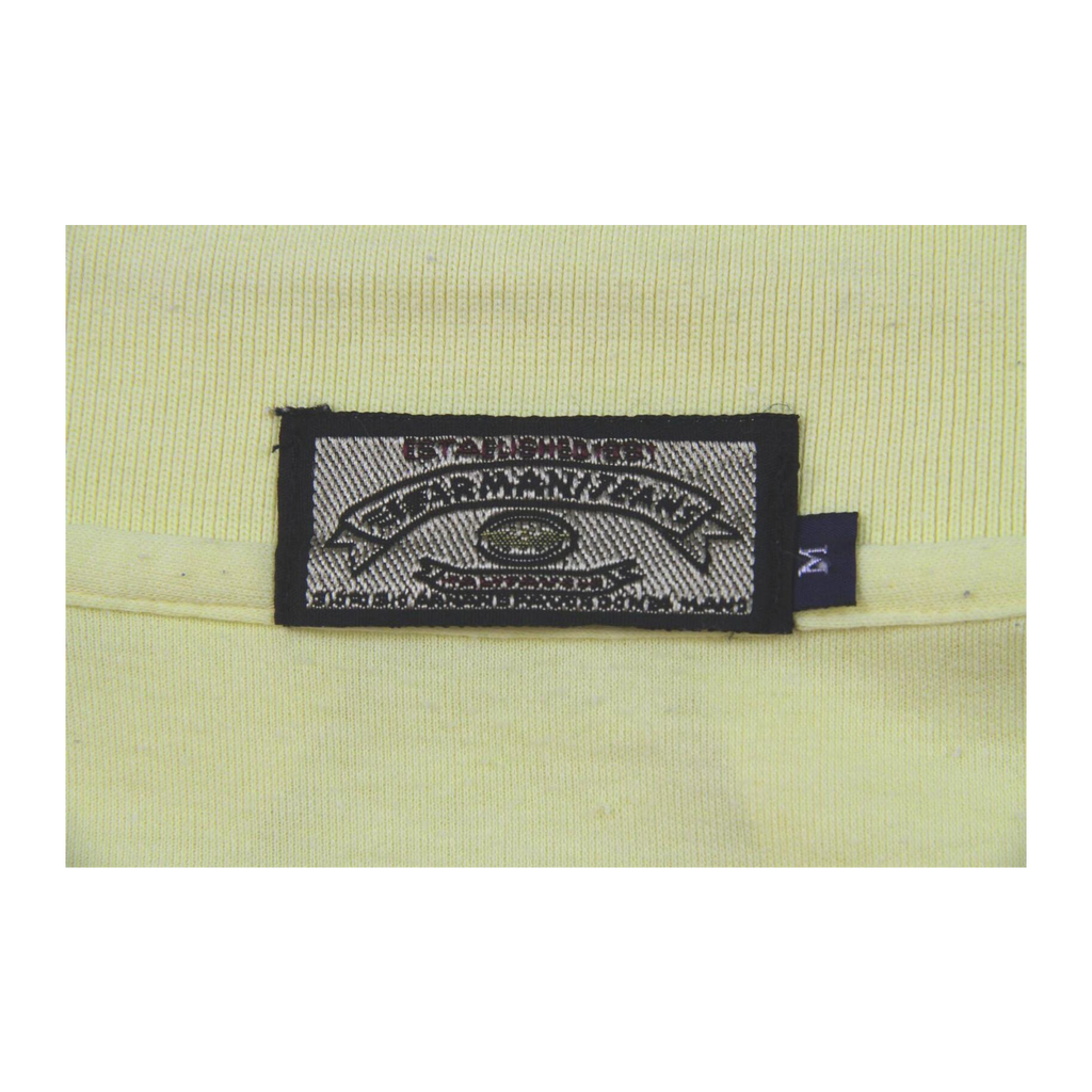 1522 Emporio Armani Gold Label 1980’s Vintage Men's Polo Yellow M