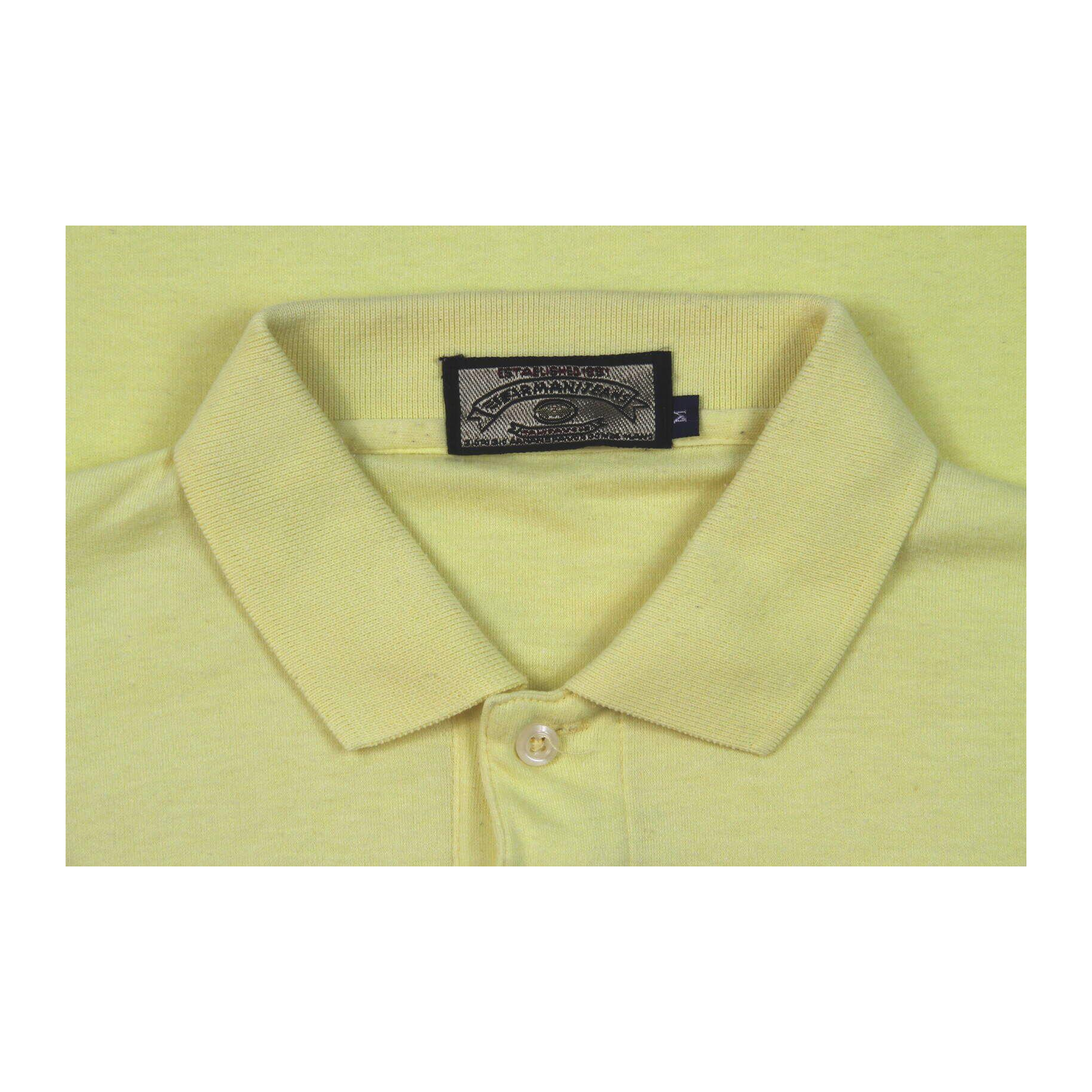 1522 Emporio Armani Gold Label 1980’s Vintage Men's Polo Yellow M